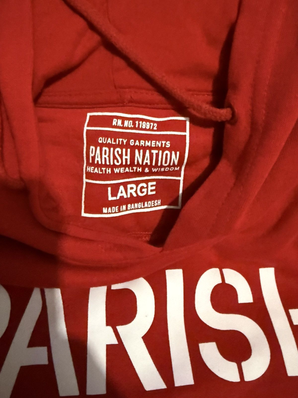 Parish Nation Vintage label pull over hoodie Size US L / EU 52-54 / 3 - 2 Thumbnail