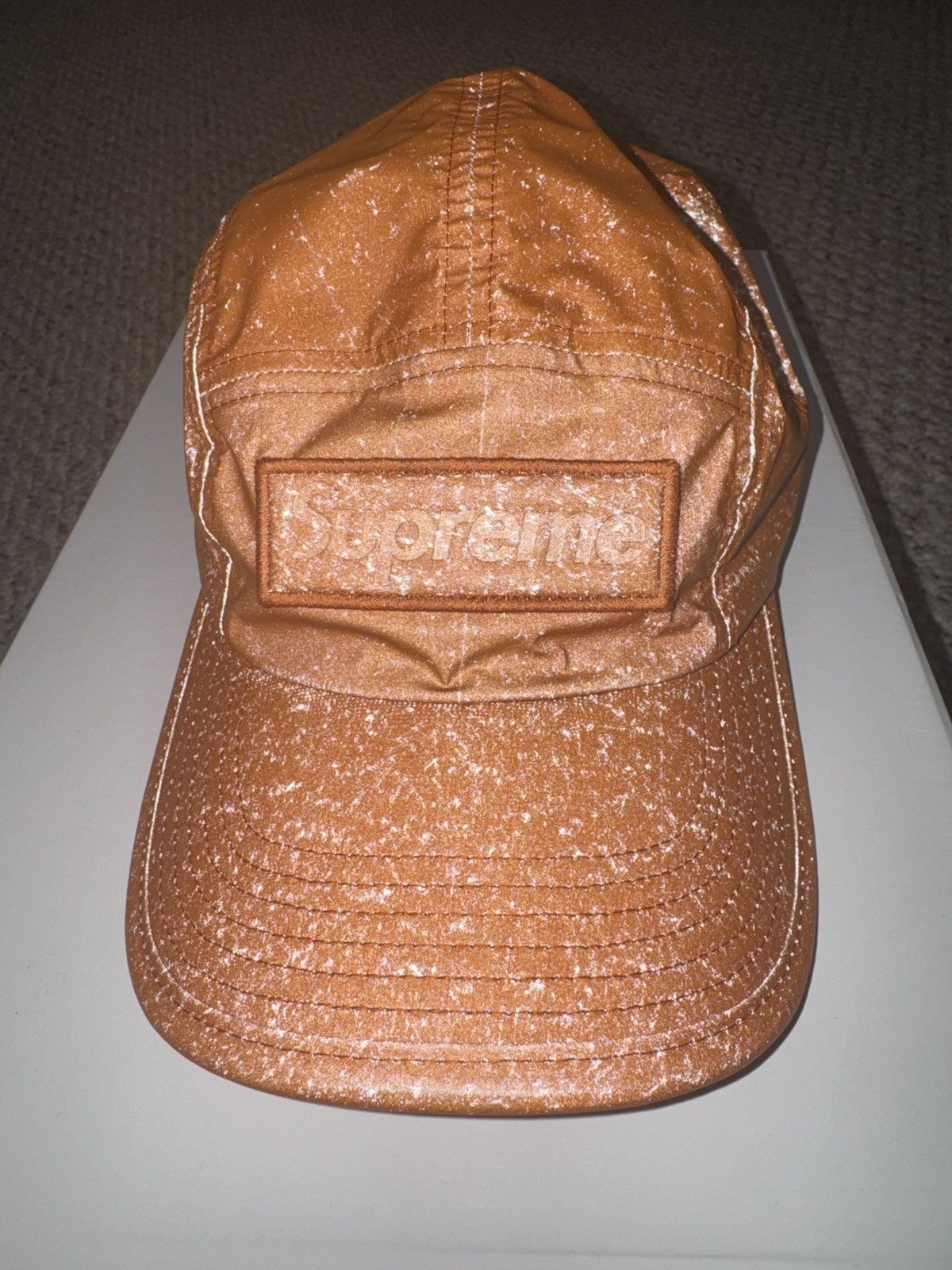 Supreme (2020) Supreme Reflective Speckeled Camp Cap “Orange” Size ONE SIZE - 1 Thumbnail