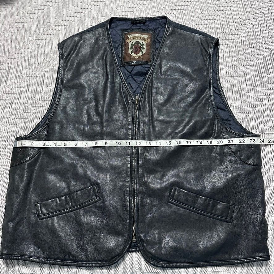 Vintage Vintage Europe Craft black leather vest size XL Size US XL / EU 56 / 4 - 5 Thumbnail