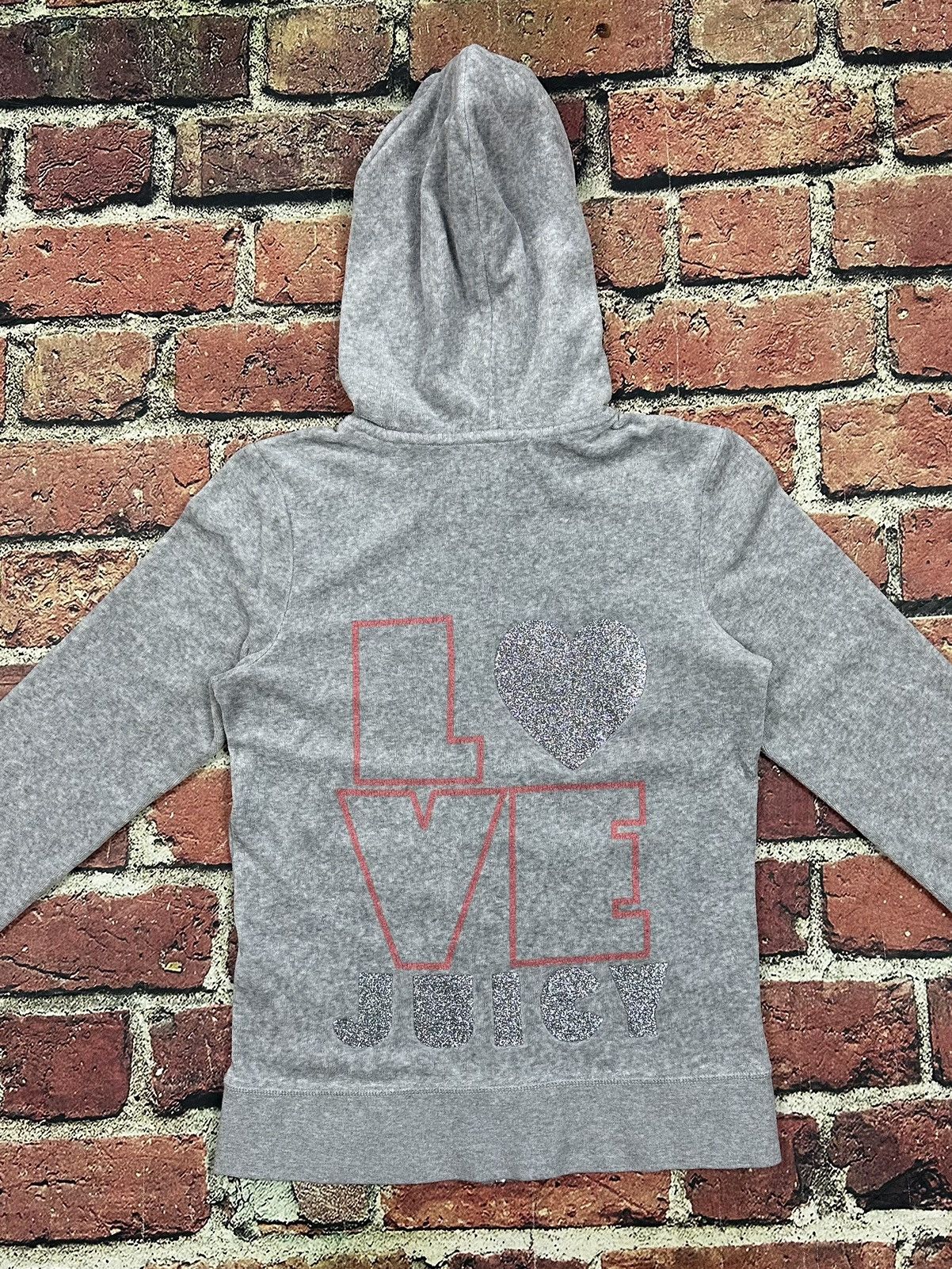 Juicy Couture Juicy Couture Velour Love Juicy Zip Up Hoodie Sweatshirt Y2K Size M / US 6-8 / IT 42-44 - 3 Thumbnail
