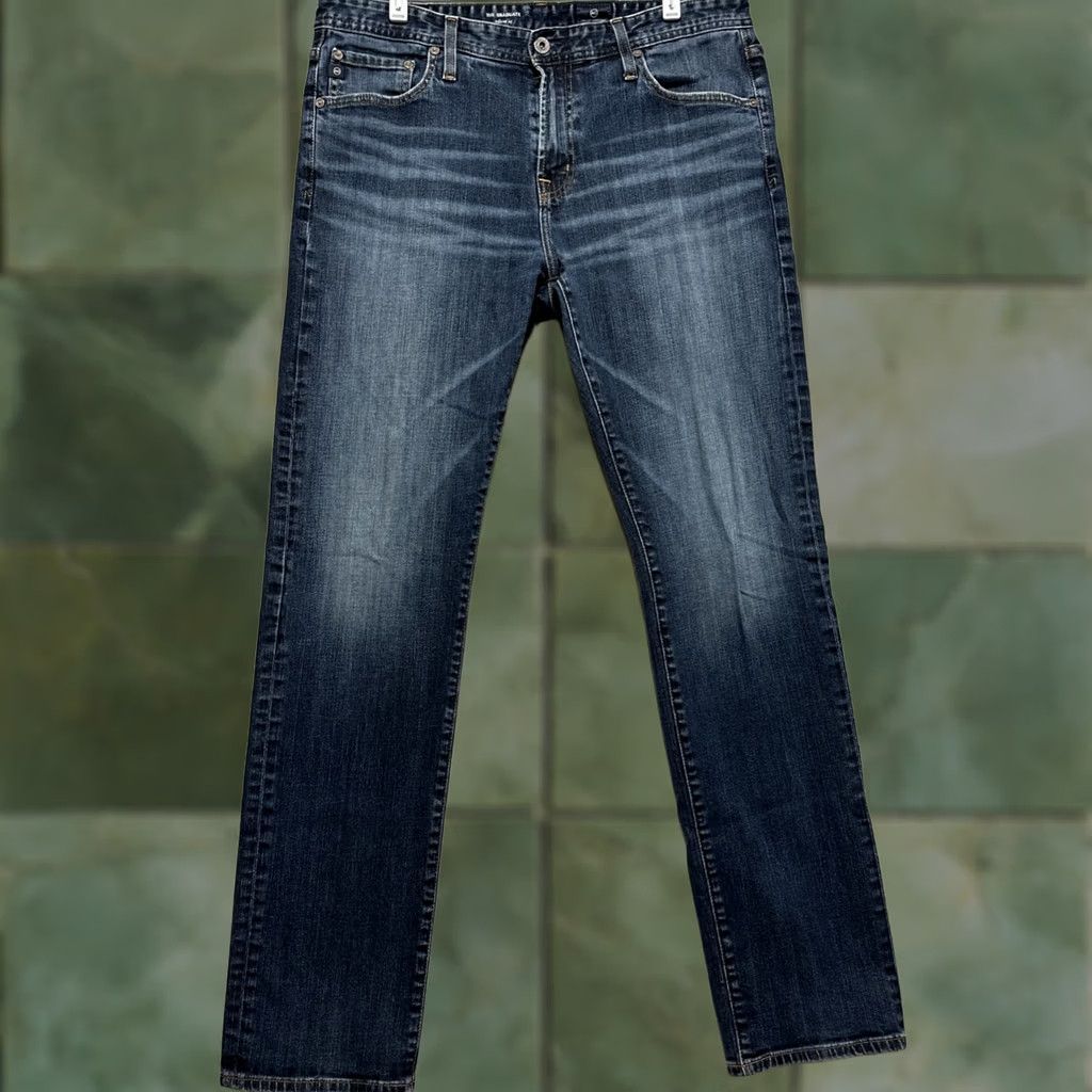 Vintage AG Adriano Goldschmied The Graduate Tailored Leg Jeans Men’s Size 36 Clothing Jeans Mens Regular Straight 5-Pocket Blue Denim Medium Classic Casual Size US 36 / EU 52 - 1 Thumbnail