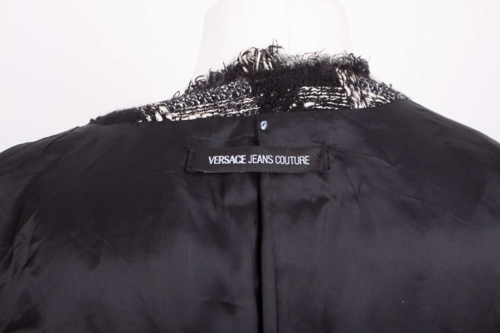 Versace × Versace Jeans Couture Versace Jeans Couture Women's Tweed Wool Cardigan Jacket Size M / US 6-8 / IT 42-44 - 13 Thumbnail