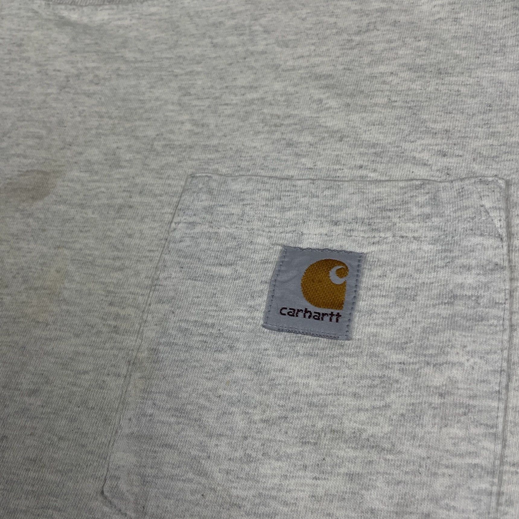 Carhartt Carhartt Shirt Adult XL Gray Pocket Thrashed 90s T-Shirt Mens Bagged Logo Cotton Short Sleeve Crew Neck Pockets Vintage No Size US XL / EU 56 / 4 - 4 Thumbnail
