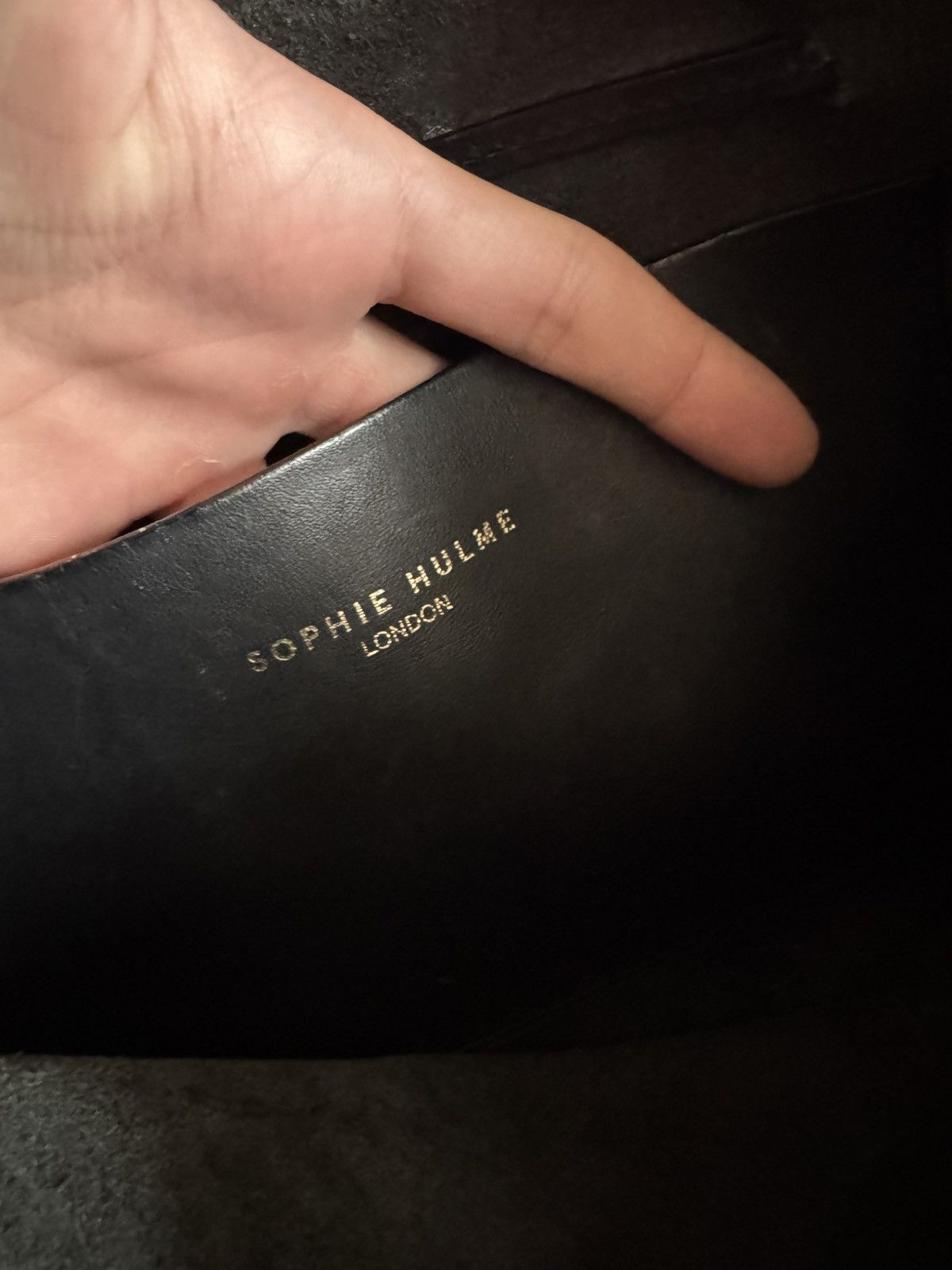 Leather × Sophie Hulme Sophie Hulme black leather bag regular Size ONE SIZE - 9 Thumbnail