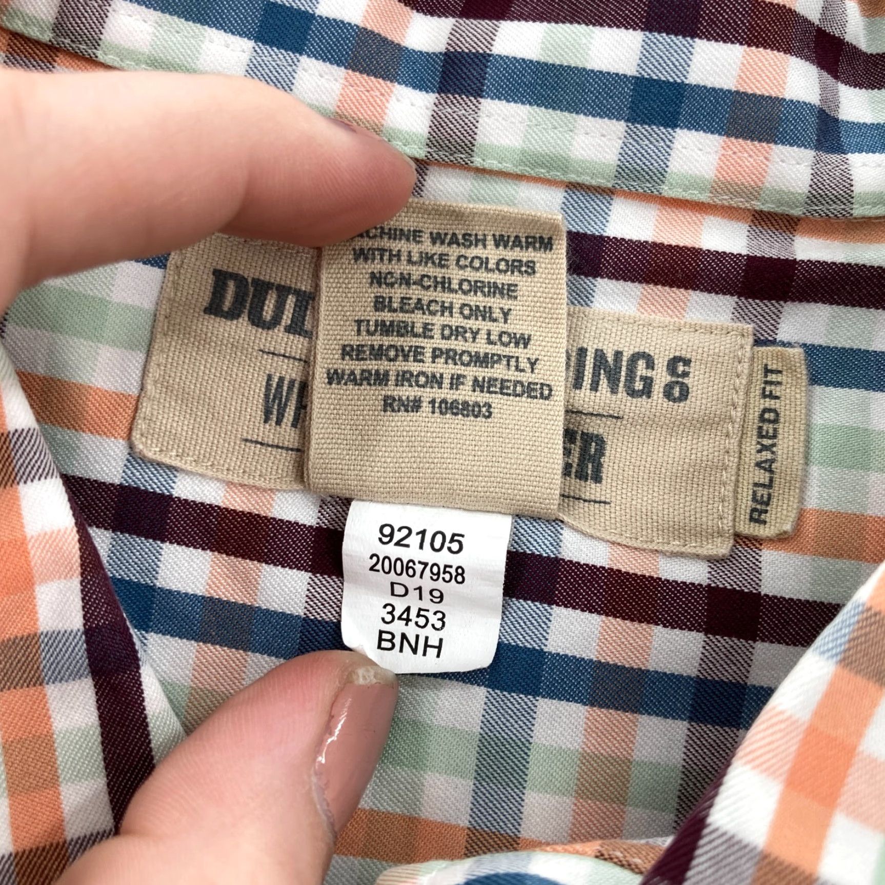Vintage Duluth Wrinklefighter Relaxed Long Sleeve Shirt 3XL Tall Blue Check Button Down Shirt Size US XXL / EU 58 / 5 - 5 Thumbnail