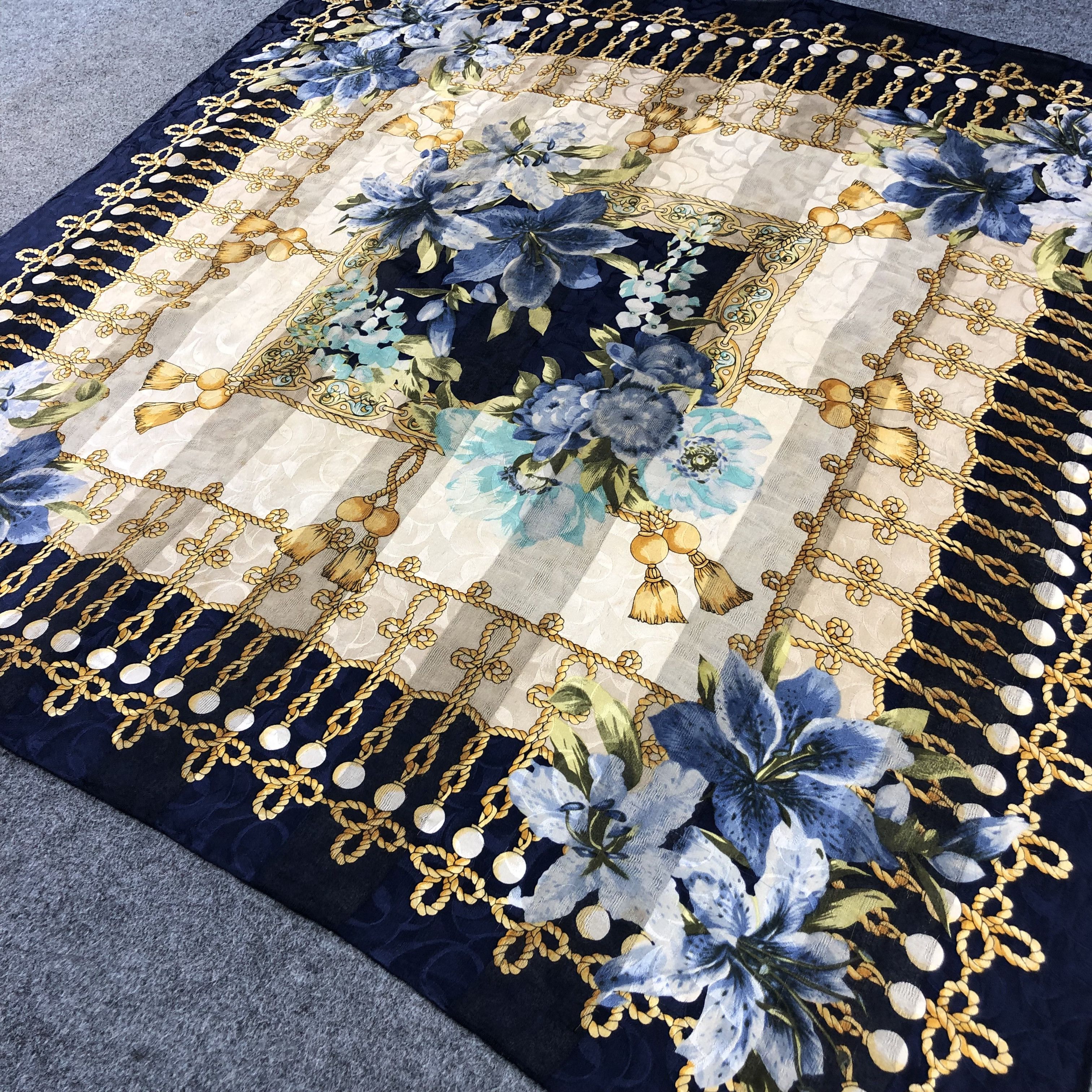 Japanese Brand Luxury Design Silk Scarf M866 Size ONE SIZE - 2 Thumbnail