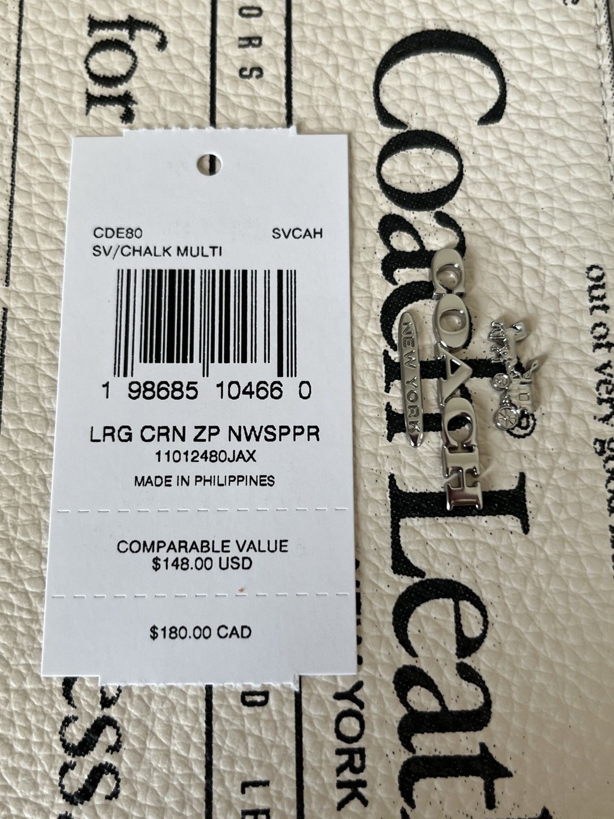 Coach Coach Large Corner Zip Wristlet With Newspaper Print Size ONE SIZE - 4 Thumbnail