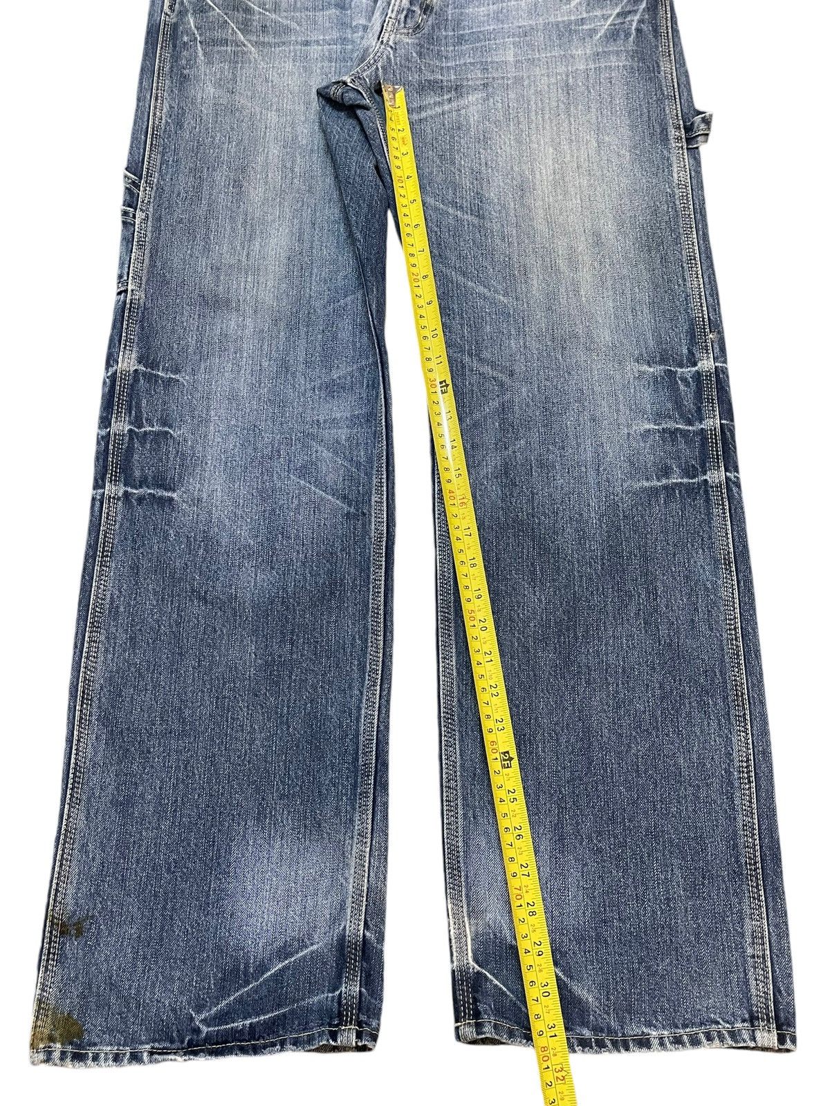 Evisu Vintage Japanese Brand Faded Wash Carpenter Baggy Jeans Size US 36 / EU 52 - 13 Thumbnail