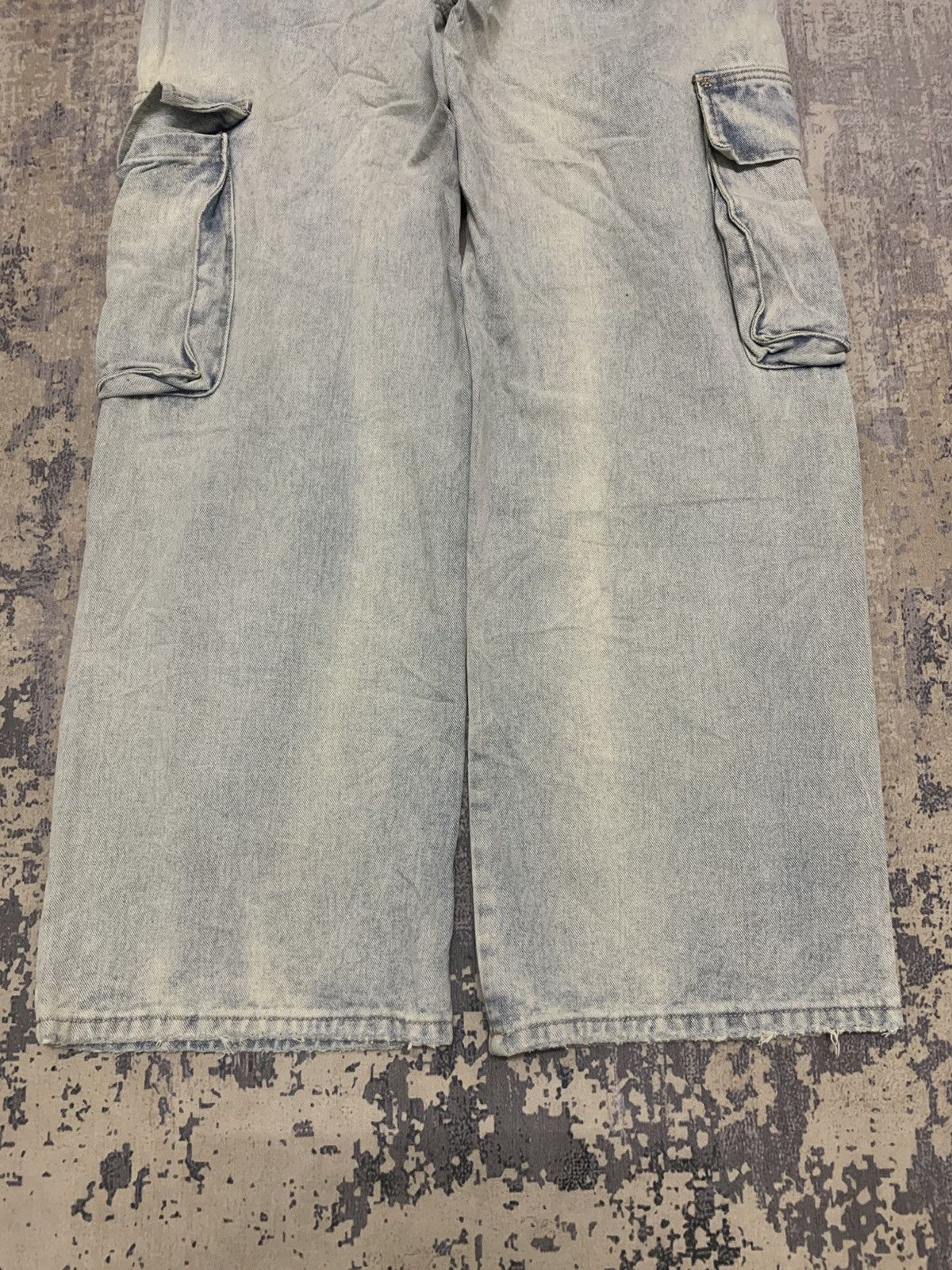 Jean Vintage Cargo Baggy Jeans Wide Leg Fit Utility Streetwear Size US 28 / EU 44 - 8 Thumbnail