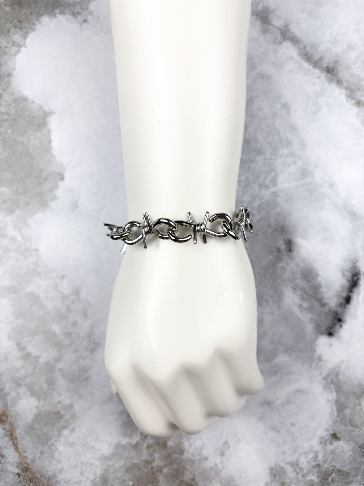 Undercover AW23 Undercover Barbed Wire Thorn Silver Bracelet Size ONE SIZE - 2 Thumbnail