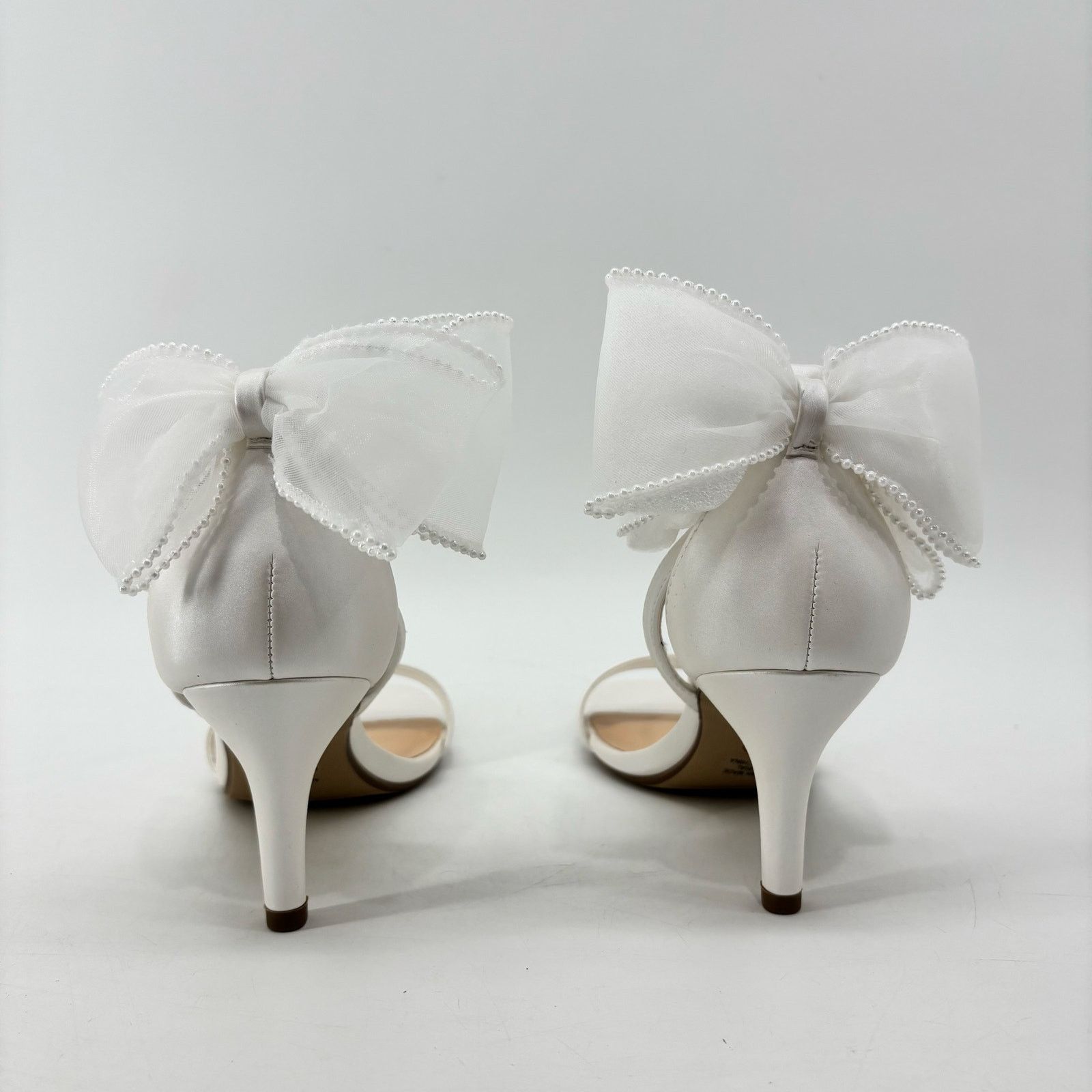 Other White Womens Sz 7 Wandals Heels Wedding Romantic Bride Party Size US 7 / IT 37 - 3 Thumbnail