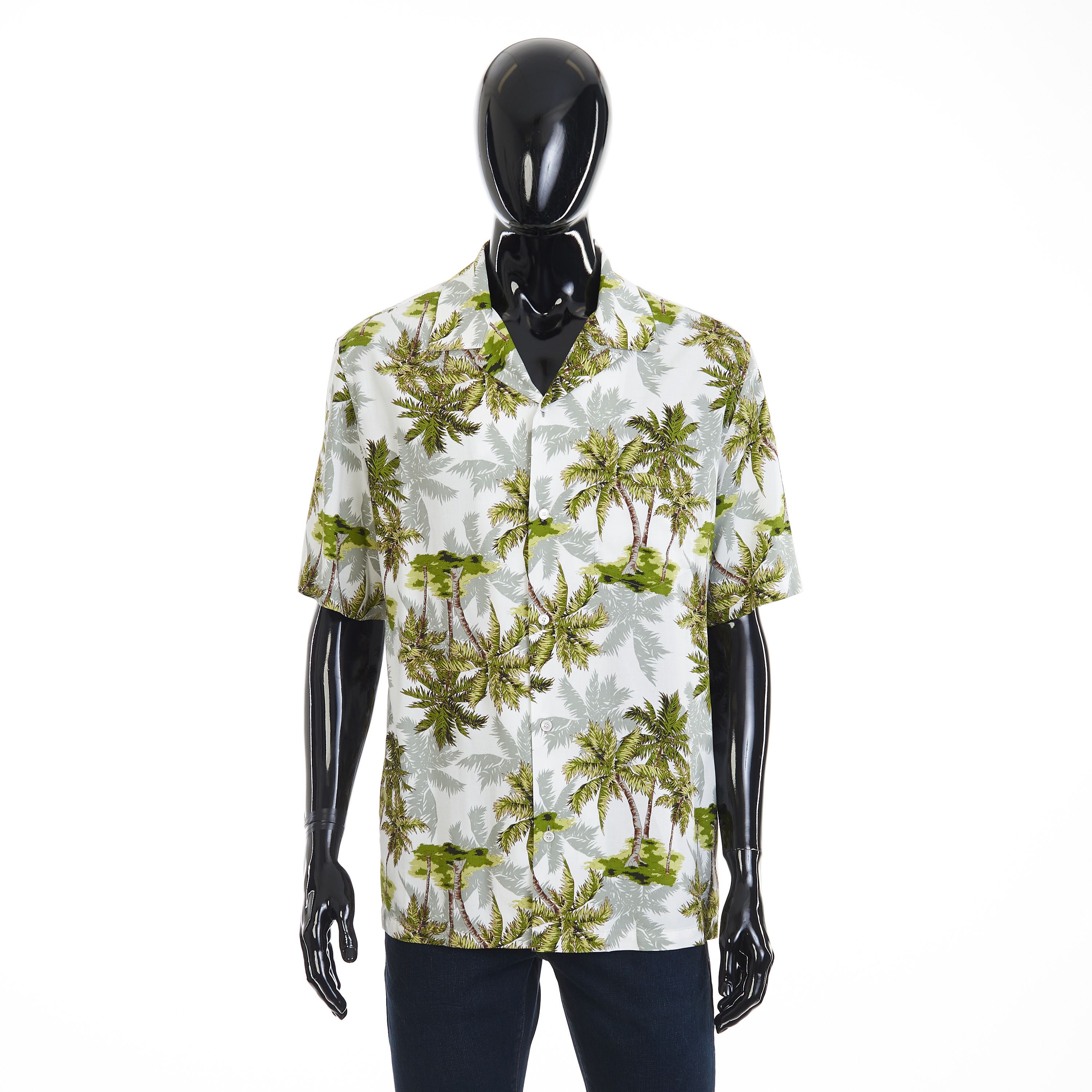 シャツ Celine Hawaian shirt with Triomphe print s-l400.jpg