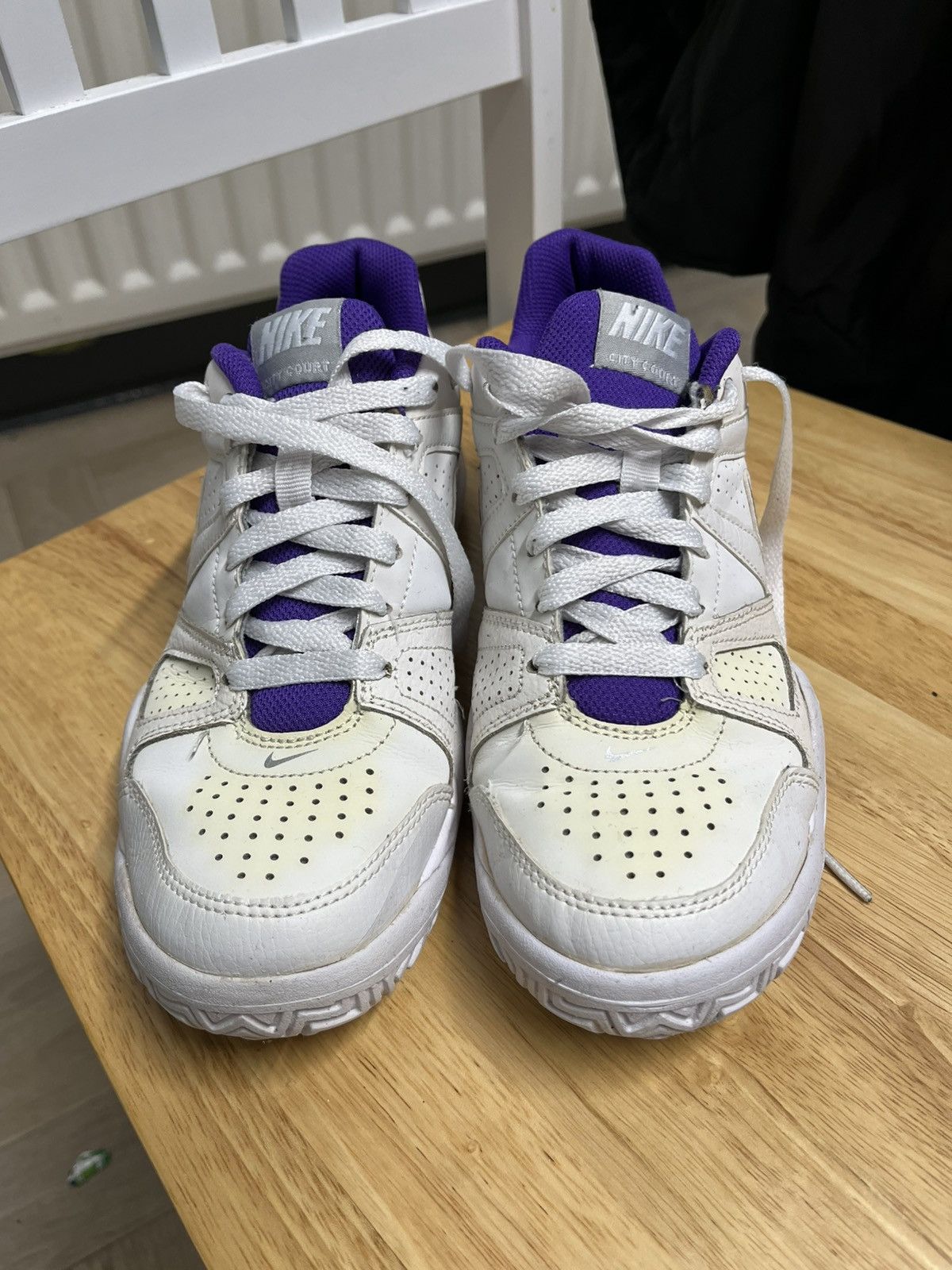 Nike Nike City Court Low-Top Sneakers – White/Purple – UK 5 Size US 7.5 / IT 37.5 - 5 Thumbnail