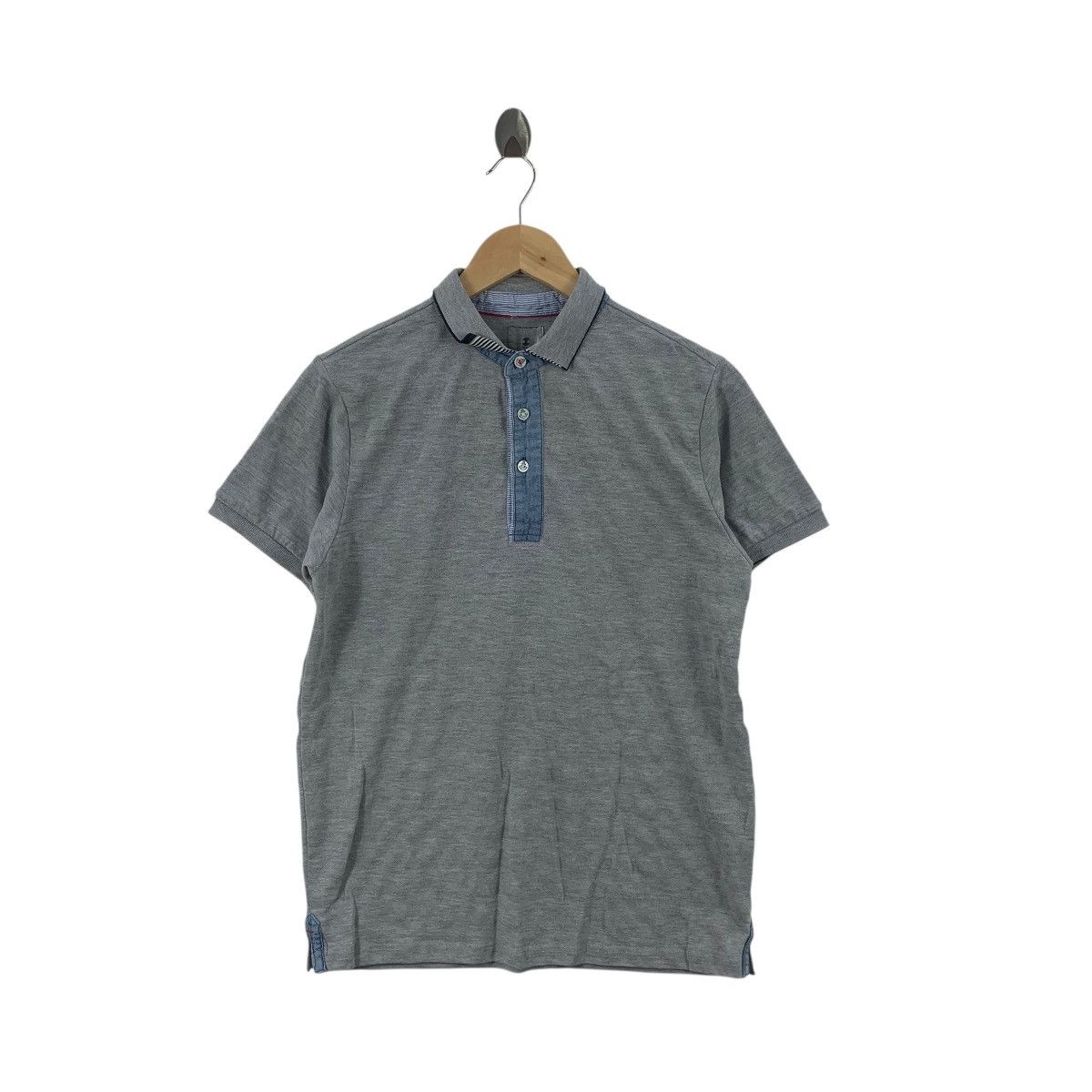 Takeo Kikuchi Vintage TAKEO KIKUCHI JAPAN Minimalist Design Polo Tee Shirt Size S / US 4 / IT 40 - 1 Thumbnail
