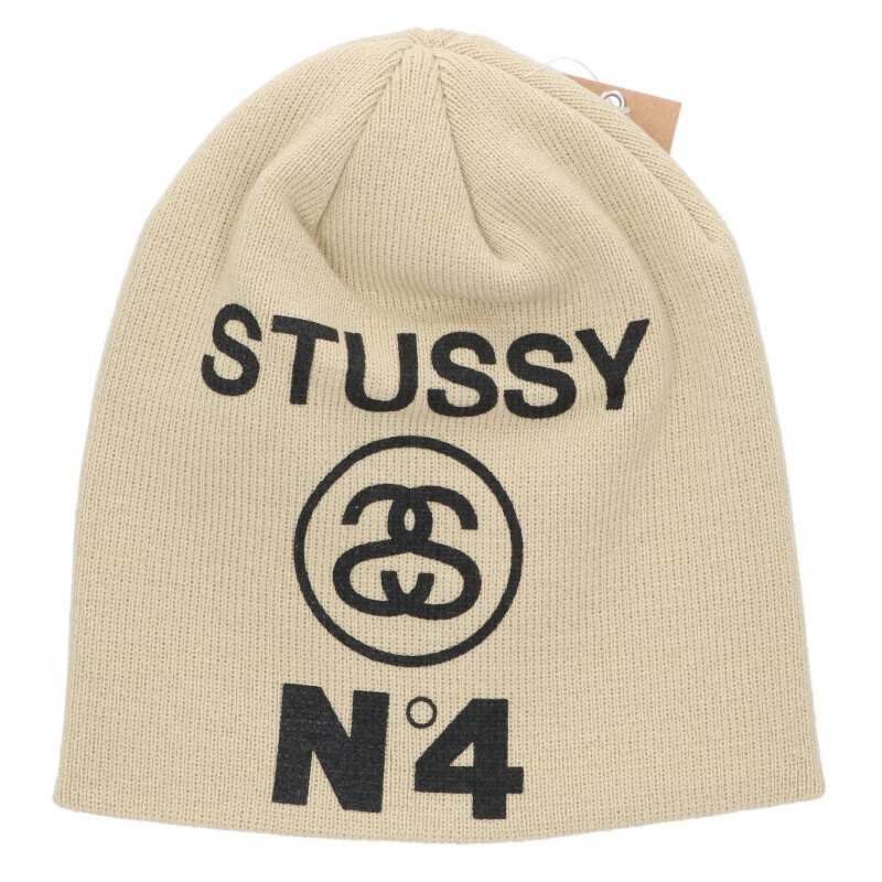 Stussy Stussy 25SS Logo Beanie Beige Size ONE Size ONE SIZE - 1 Thumbnail