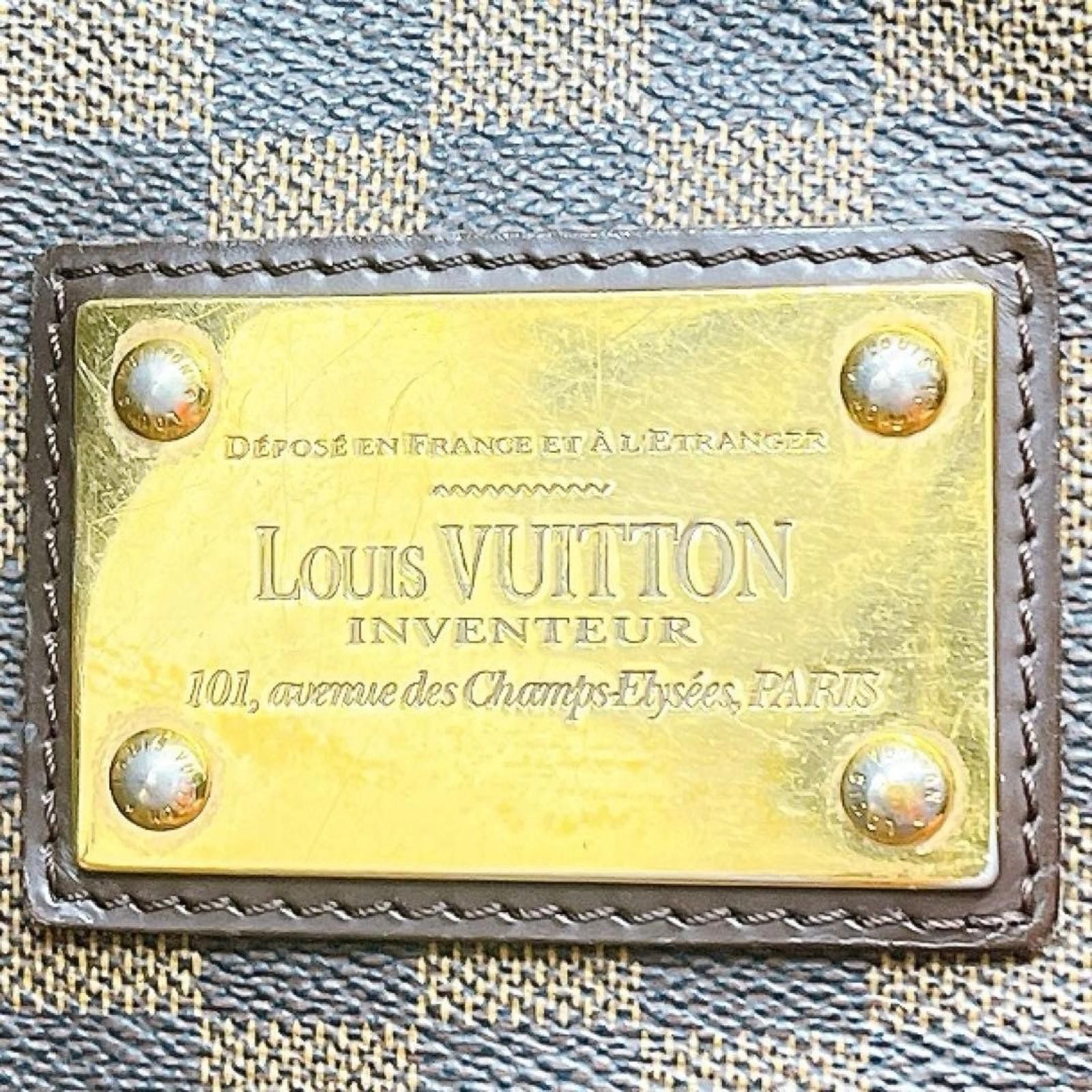 Louis Vuitton Louis Vuitton - Damier Ebene Canvas Handbag Leather Size ONE SIZE - 7 Thumbnail
