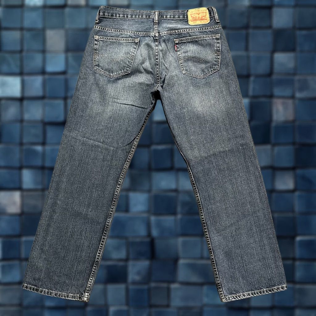 Levi's Levi Jeans 569 Loose Straight Mens 34x32 (Fits 35x30) Blue Medium Wash Faded EUC Size US 33 - 1 Thumbnail
