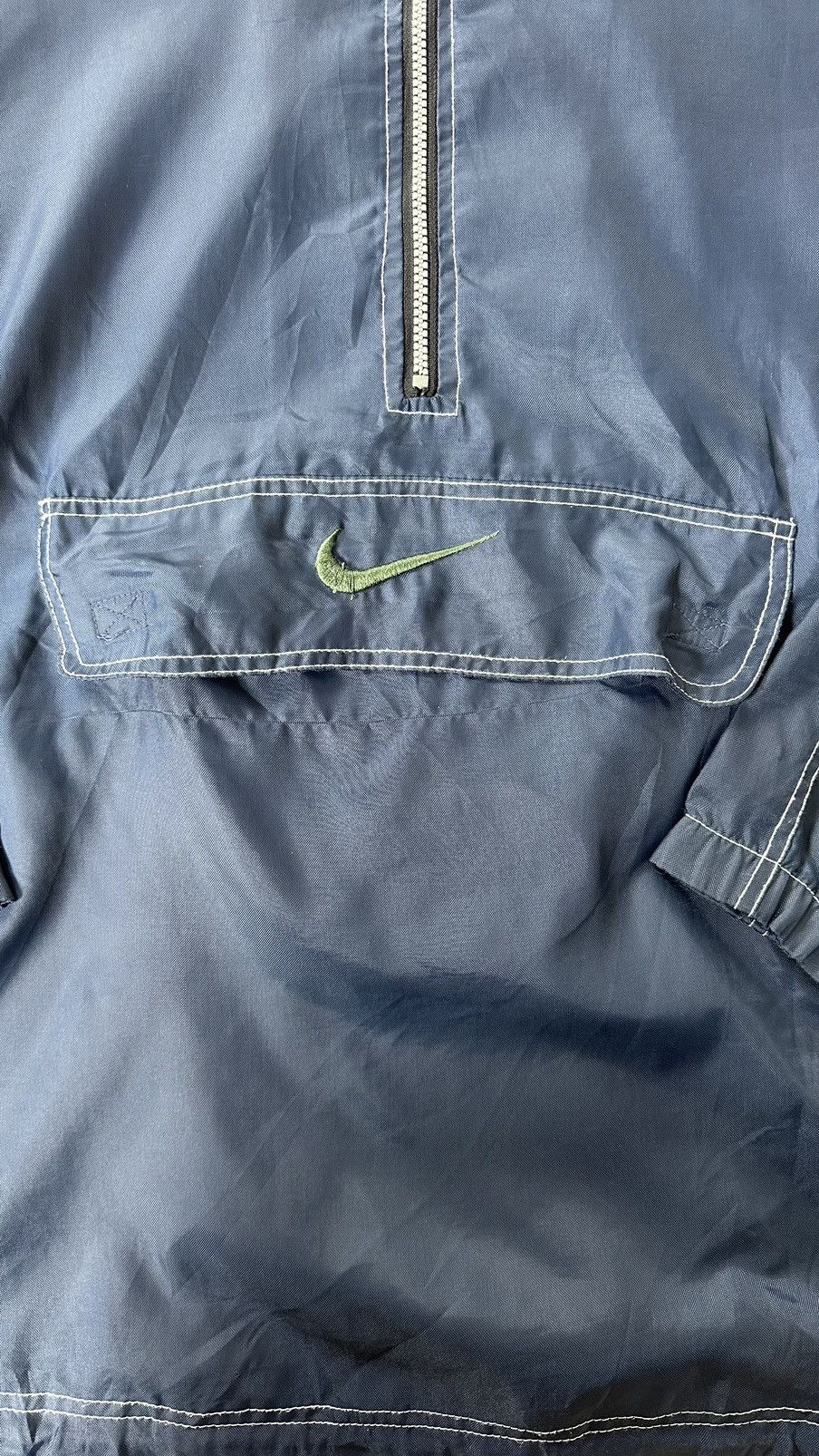 Nike VINTAGE NIKE ANORAK CENTRE SWOOSH WINDBREAKER Size US XL / EU 56 / 4 - 2 Thumbnail