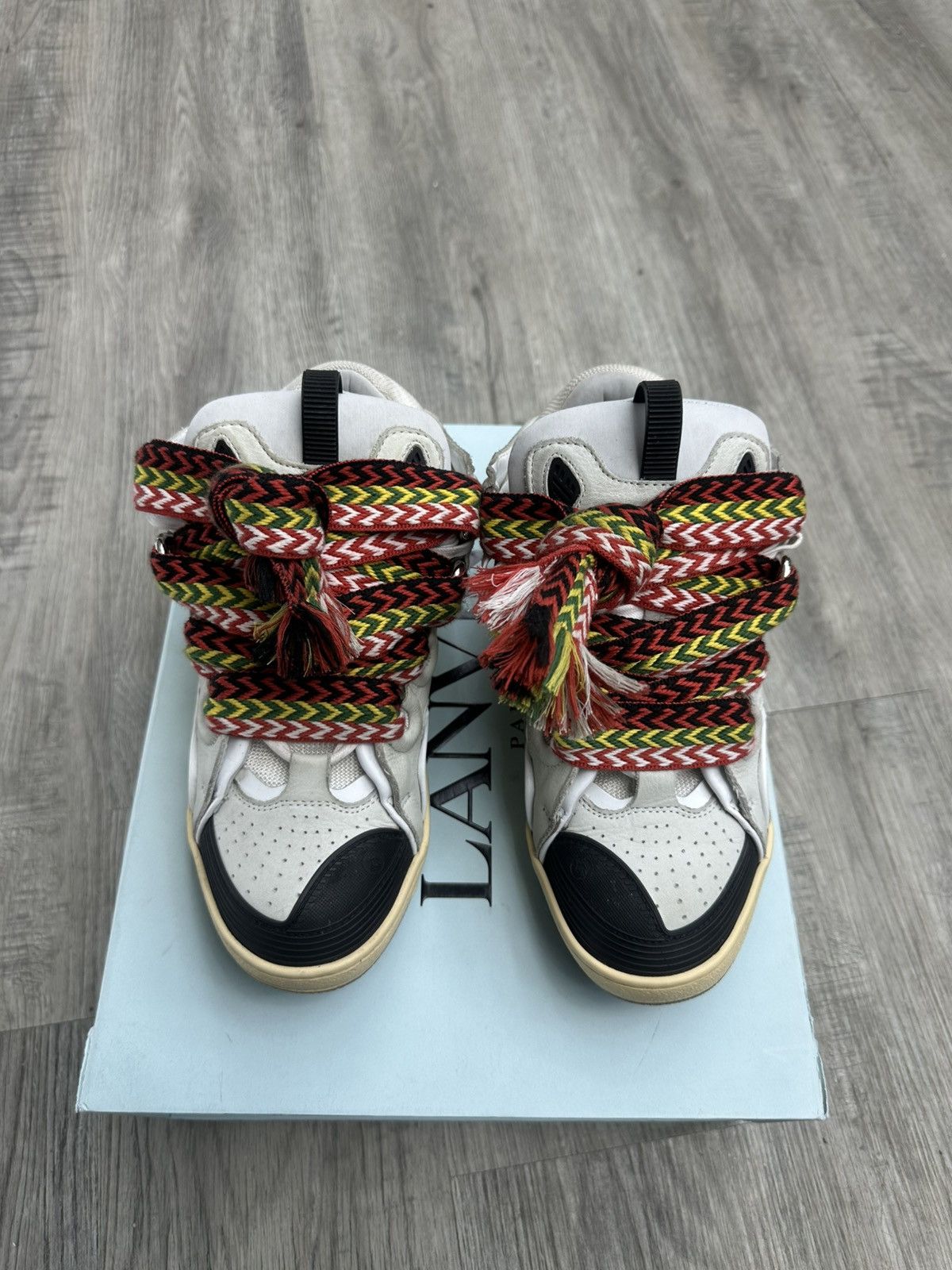 Lanvin Lanvin Curb Sneaker White Size US 9 / EU 42 - 4 Thumbnail