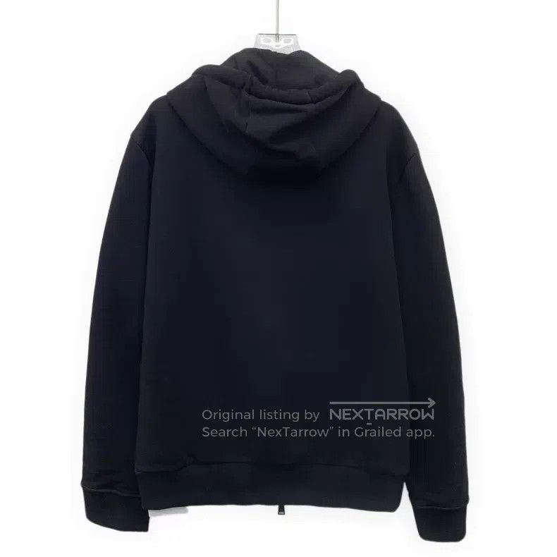 Fendi Fendi Black Wool Hooded Drawstring Long Sleeve Zipper Swea Size US S / EU 44-46 / 1 - 2 Thumbnail