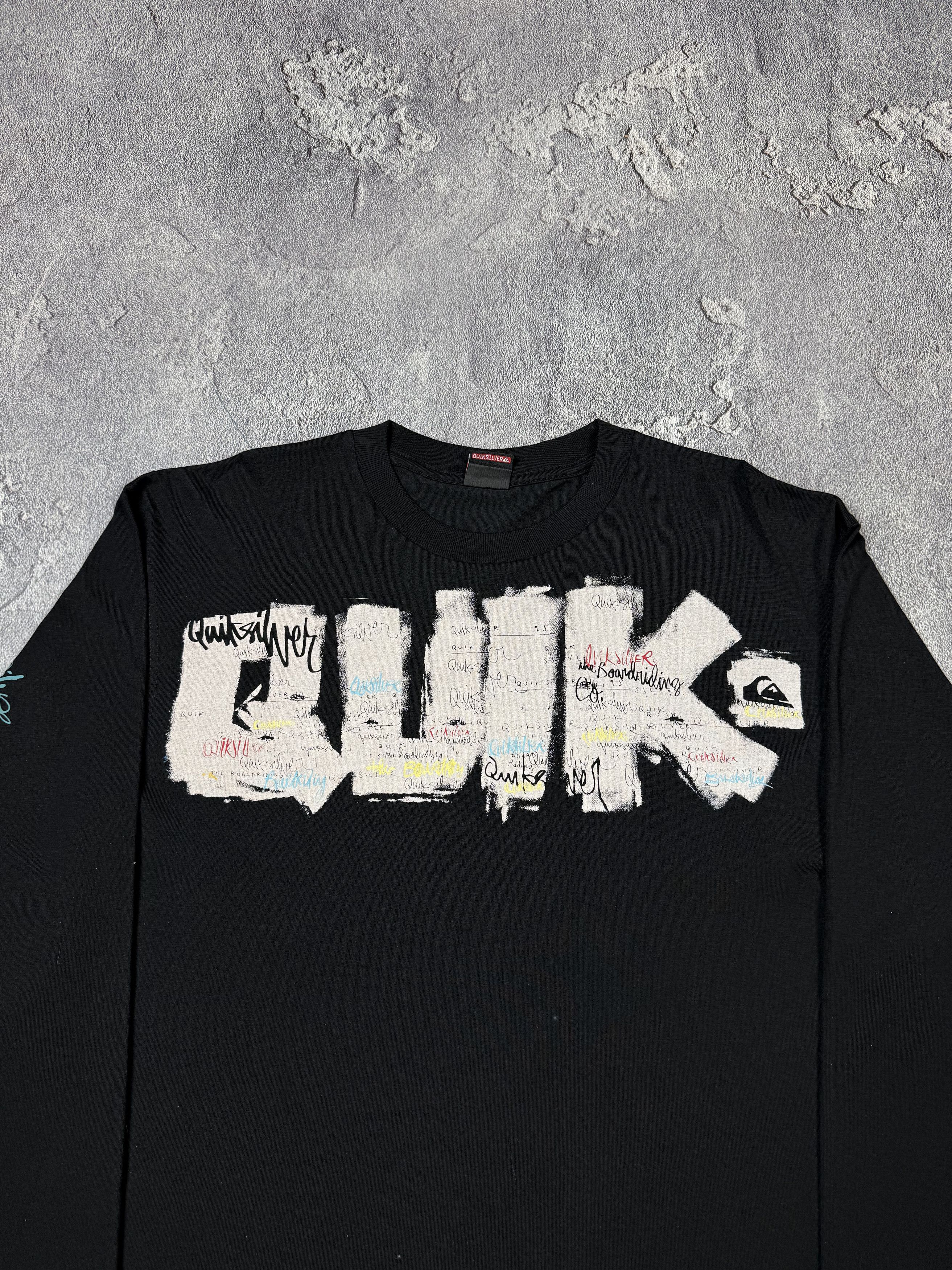 Quiksilver Y2K Quiksilver Graphic Print 2000s Surf Style Longsleeve Size US XL / EU 56 / 4 - 4 Thumbnail