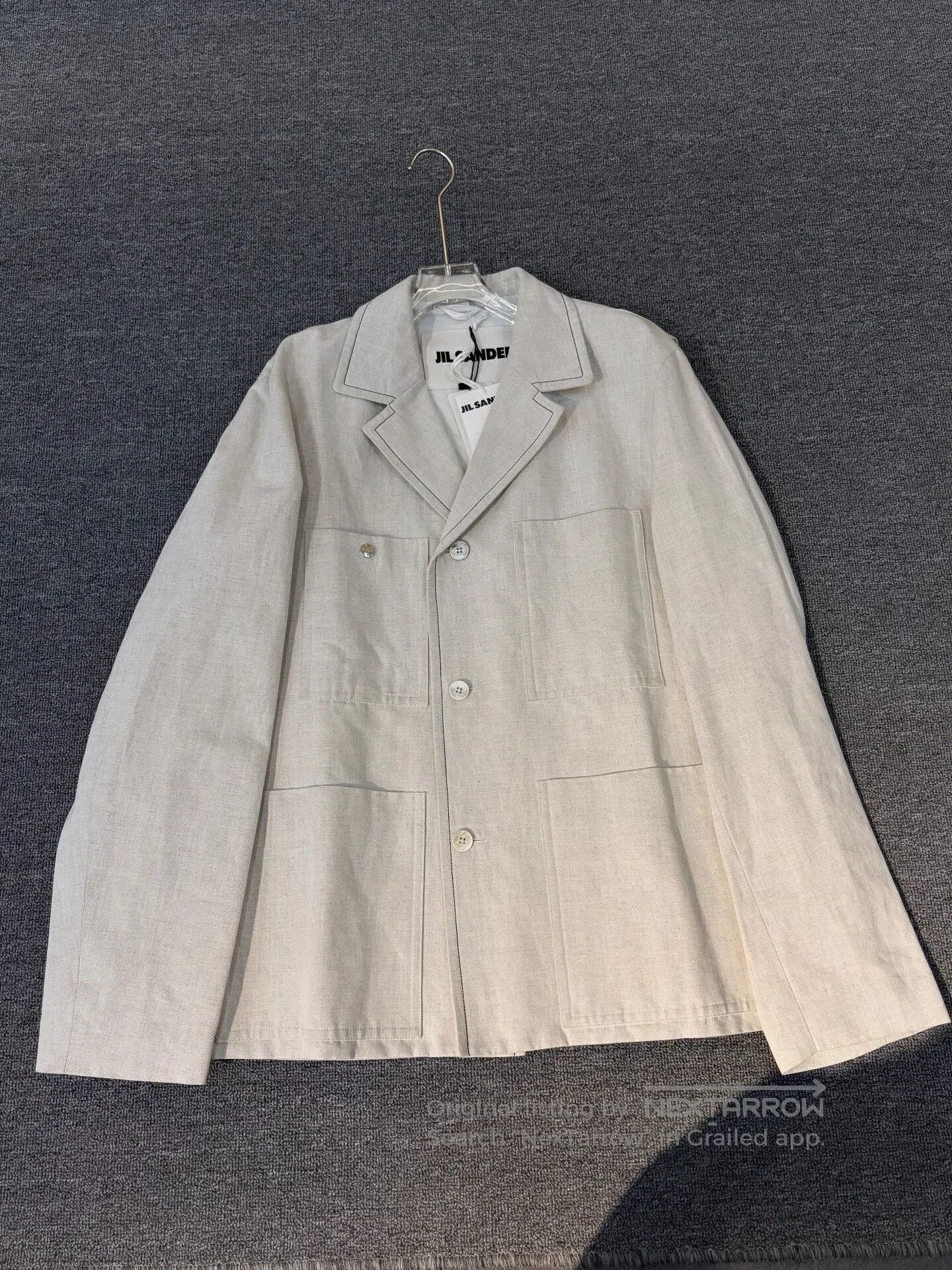 Jil Sander JIL SANDER Men's Lapel Jacket. Size US L / EU 52-54 / 3 - 1 Thumbnail