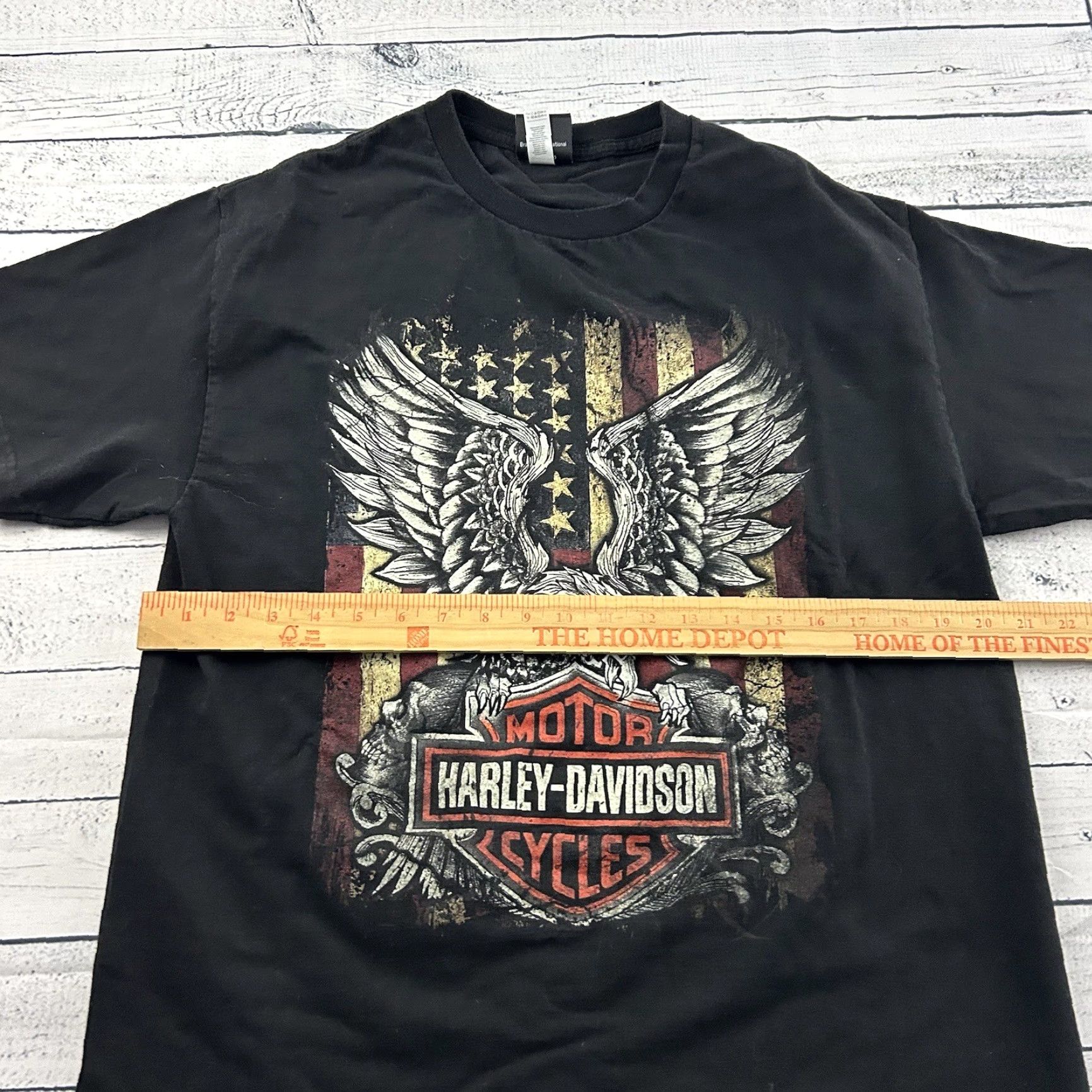 Harley Davidson Harley-Davidson T-Shirt Men's Large Black Short Sleeve Shirt Pattern: Solid Theme: Motorcycle"} Size US L / EU 52-54 / 3 - 4 Thumbnail