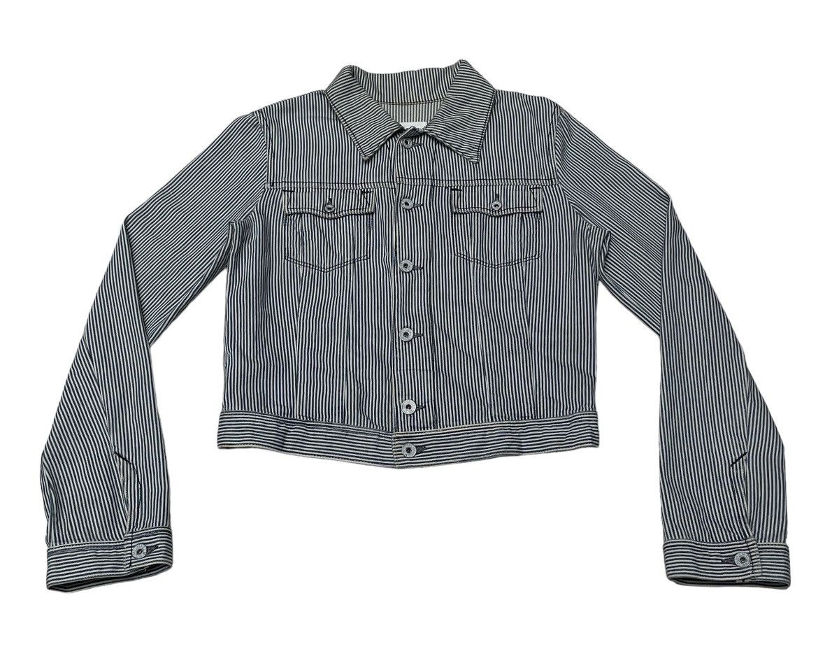Designer × Diesel × Vintage Vintage Brand Diesel Hickory Trucker Jacket 2000s Size US L / EU 52-54 / 3 - 1 Thumbnail