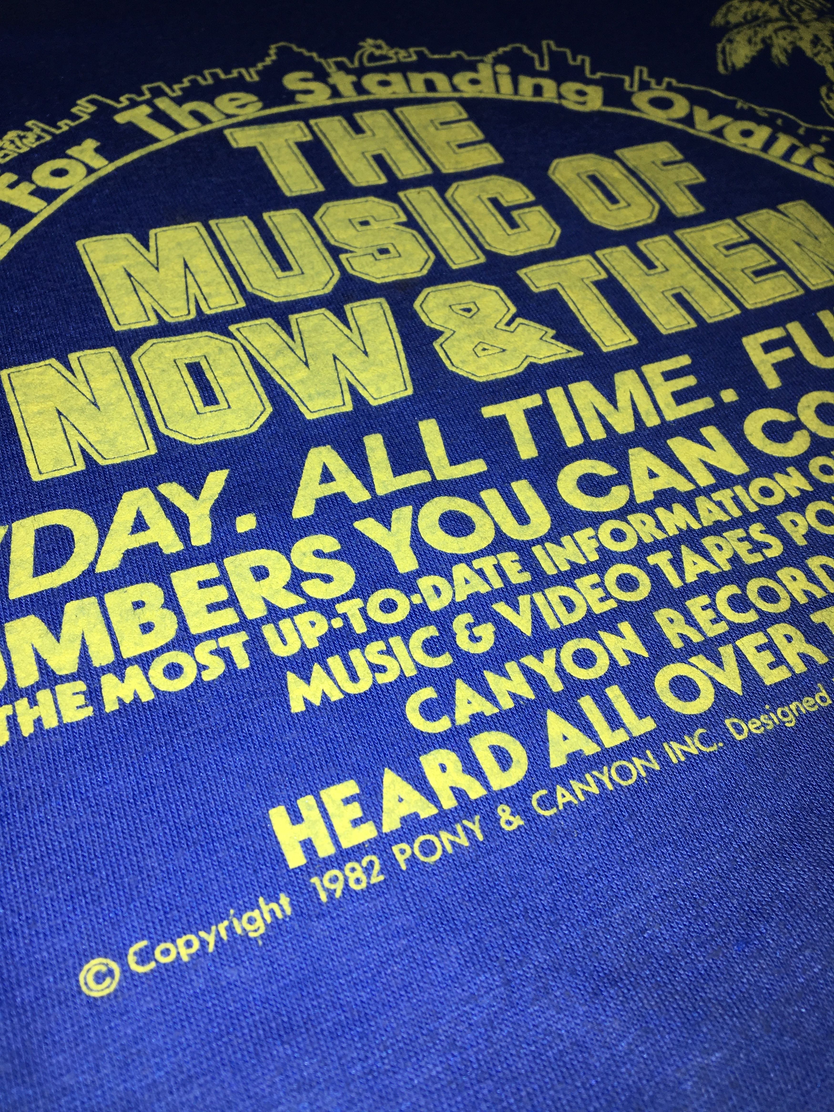 Vintage Vintage 80s PONY & CANYON The Music Of Now & Then Tshirt Size US S / EU 44-46 / 1 - 3 Thumbnail