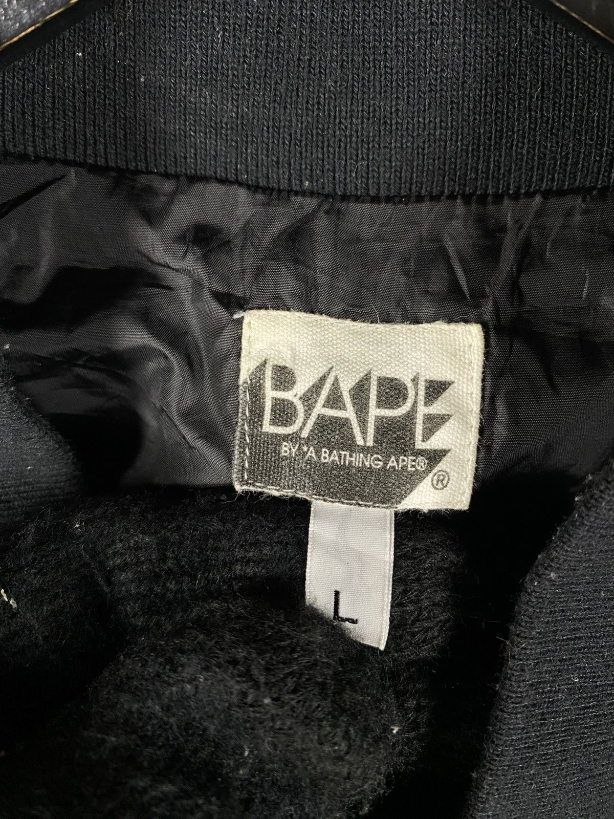Bape BAPE A Bathing Ape Bomber Jacket Black Streetwear Japan Size US L / EU 52-54 / 3 - 10 Thumbnail
