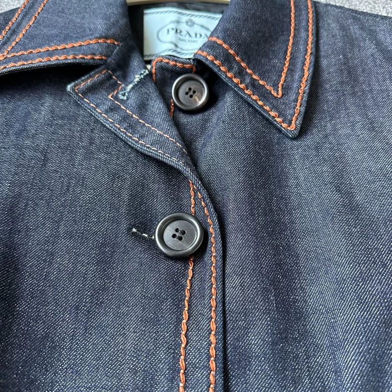 Prada Prada Coat, denim, high public price 2502-Nextarrow Size US XS / EU 42 / 0 - 3 Thumbnail