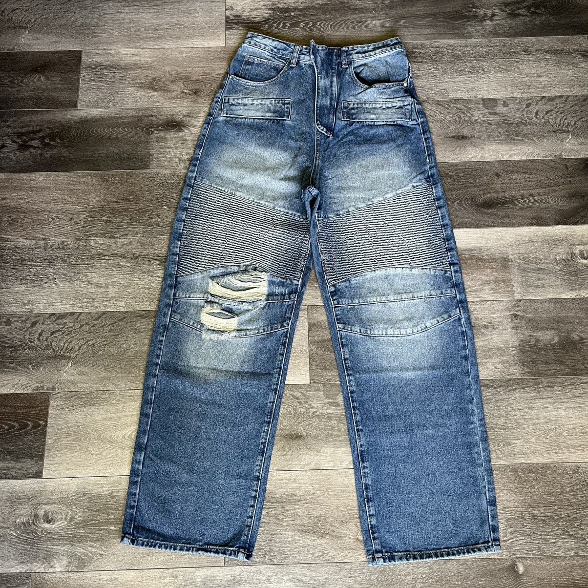 Haunted Starbucks New Haunted Starbucks Baggy Balmain Denim Jeans Size 30 Size US 30 / EU 46 - 1 Thumbnail