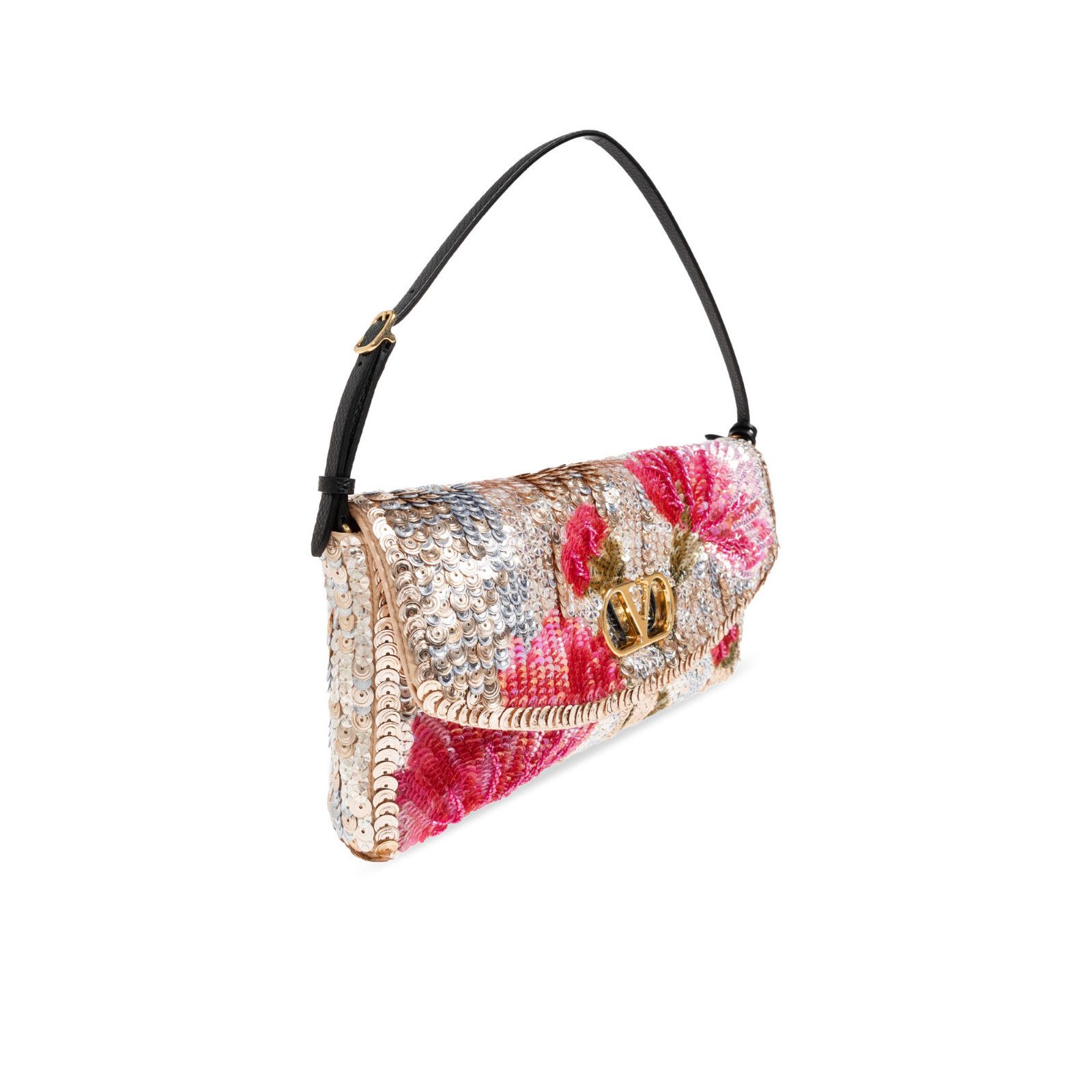 Valentino VALENTINO GARAVANI Silver Sequin Shoulder Bag New & Authenti Size ONE SIZE - 3 Thumbnail