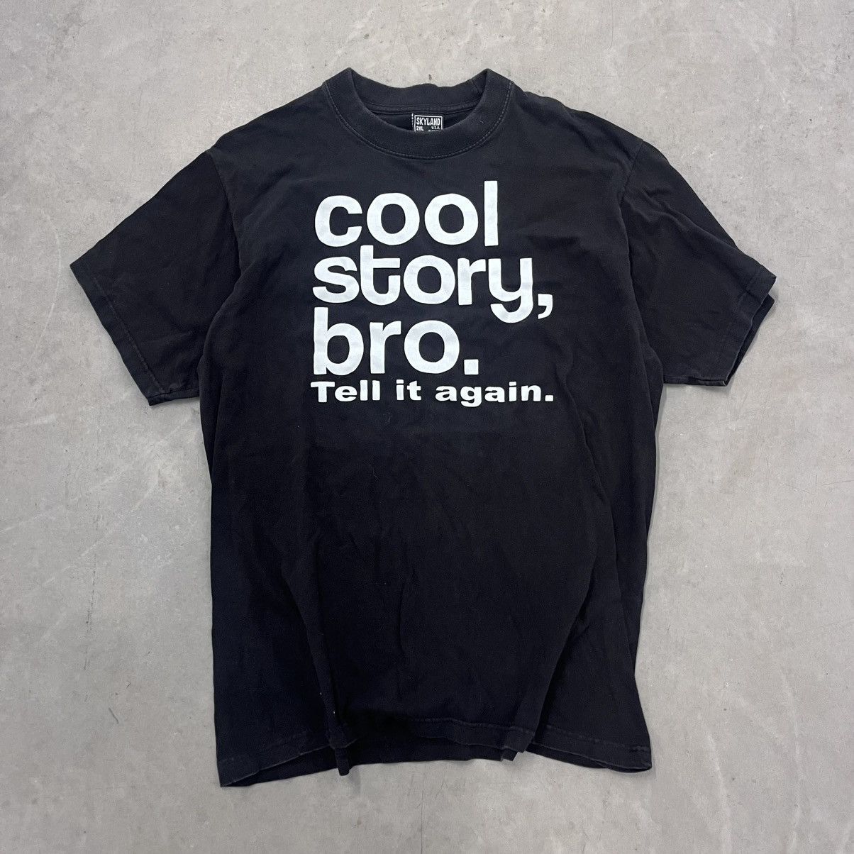 Vintage CRAZY Y2K Vintage Cool Story Bro Joke Shirt Comedy Tee XXL Size US XXL / EU 58 / 5 - 5 Thumbnail