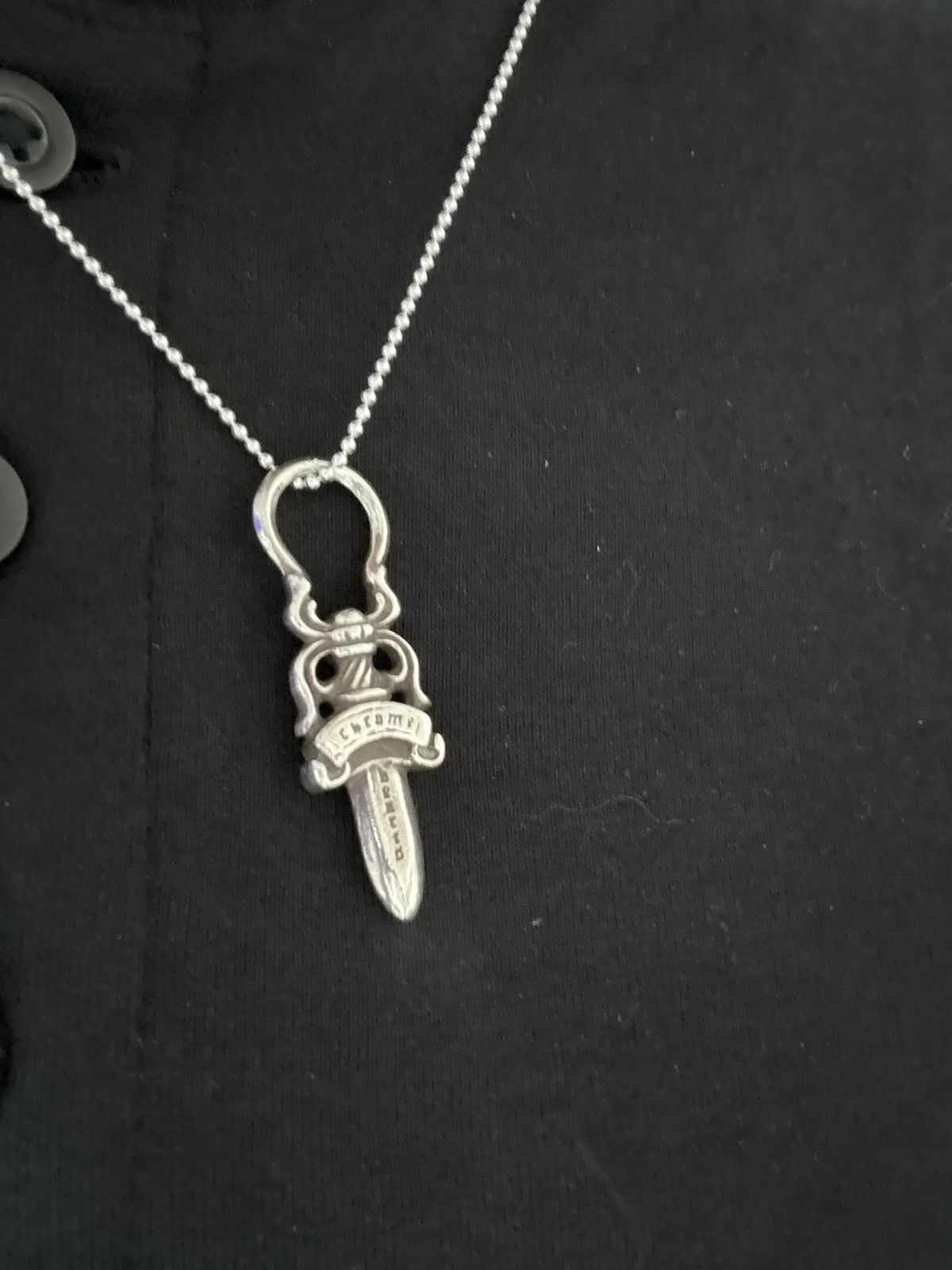 Chrome Hearts Chrome Hearts Double Dagger zipper Pendant with 925 chain Size ONE SIZE - 7 Thumbnail