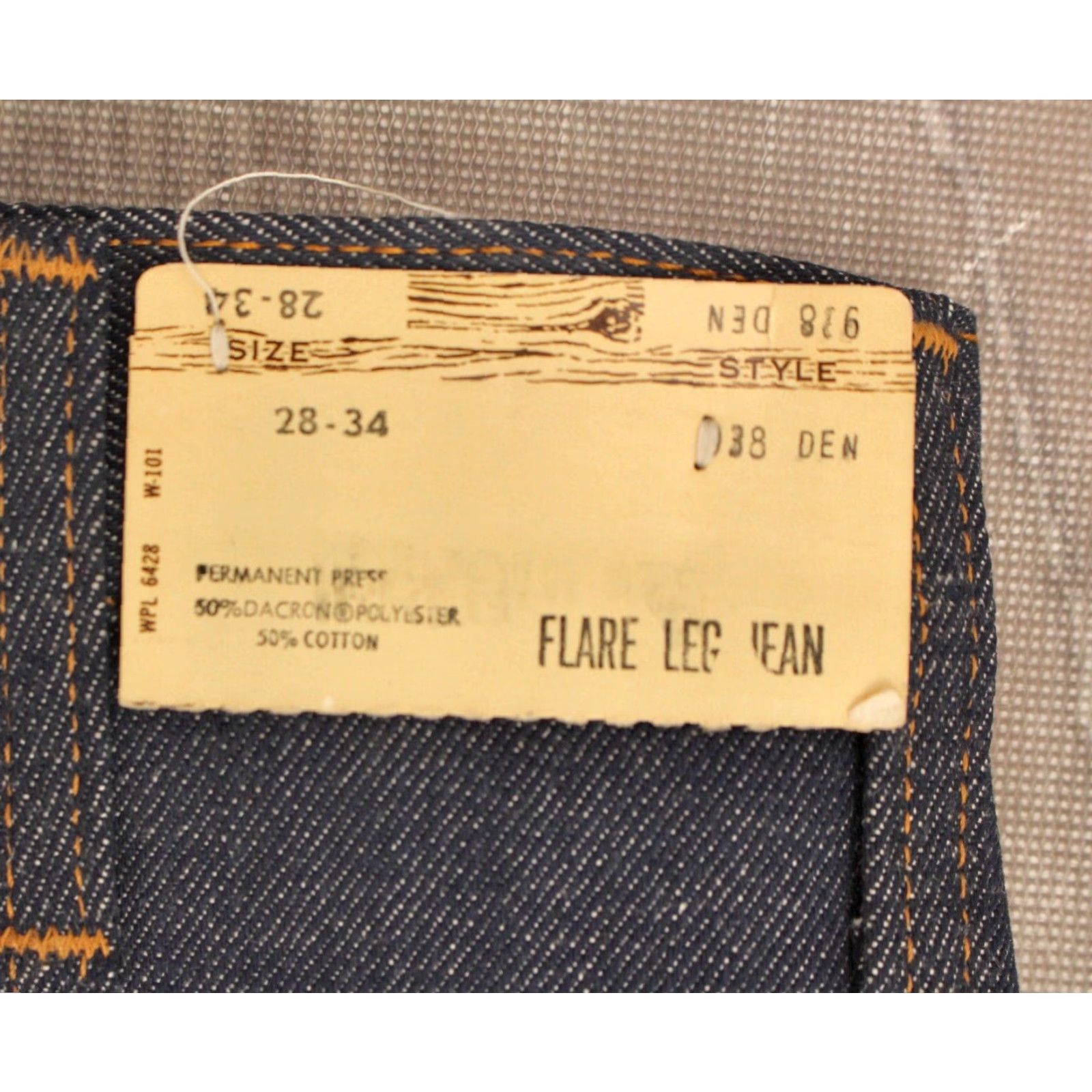 Wrangler Wrangler Jeans Shirt? Mens VTG 1970s NOS Flare Sz 28x34 70s Jeans Blue Vintage Dos Disco 70s Mens Wrangler Jeans Size US 28 / EU 44 - 4 Thumbnail