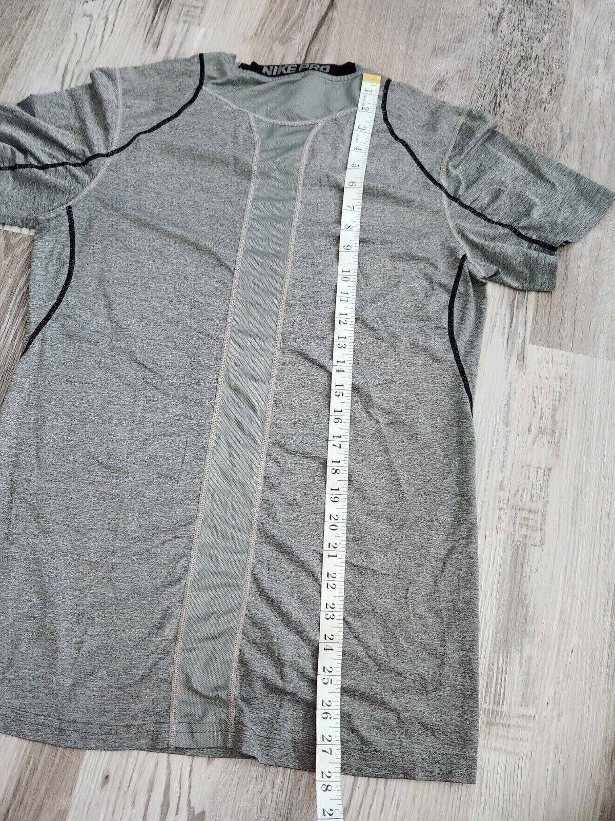 Nike Nike Pro Fitted Shirt Mens Small Grey Short Sleeve Athletic Size US S / EU 44-46 / 1 - 5 Thumbnail