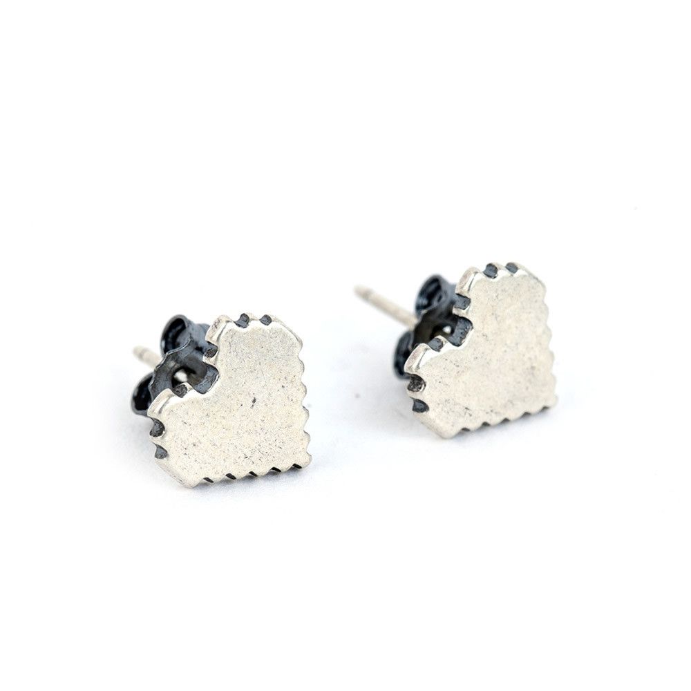 Jewelry Hearts Future Earrings One Pairs Chrome Jewelry Size ONE SIZE - 6 Thumbnail