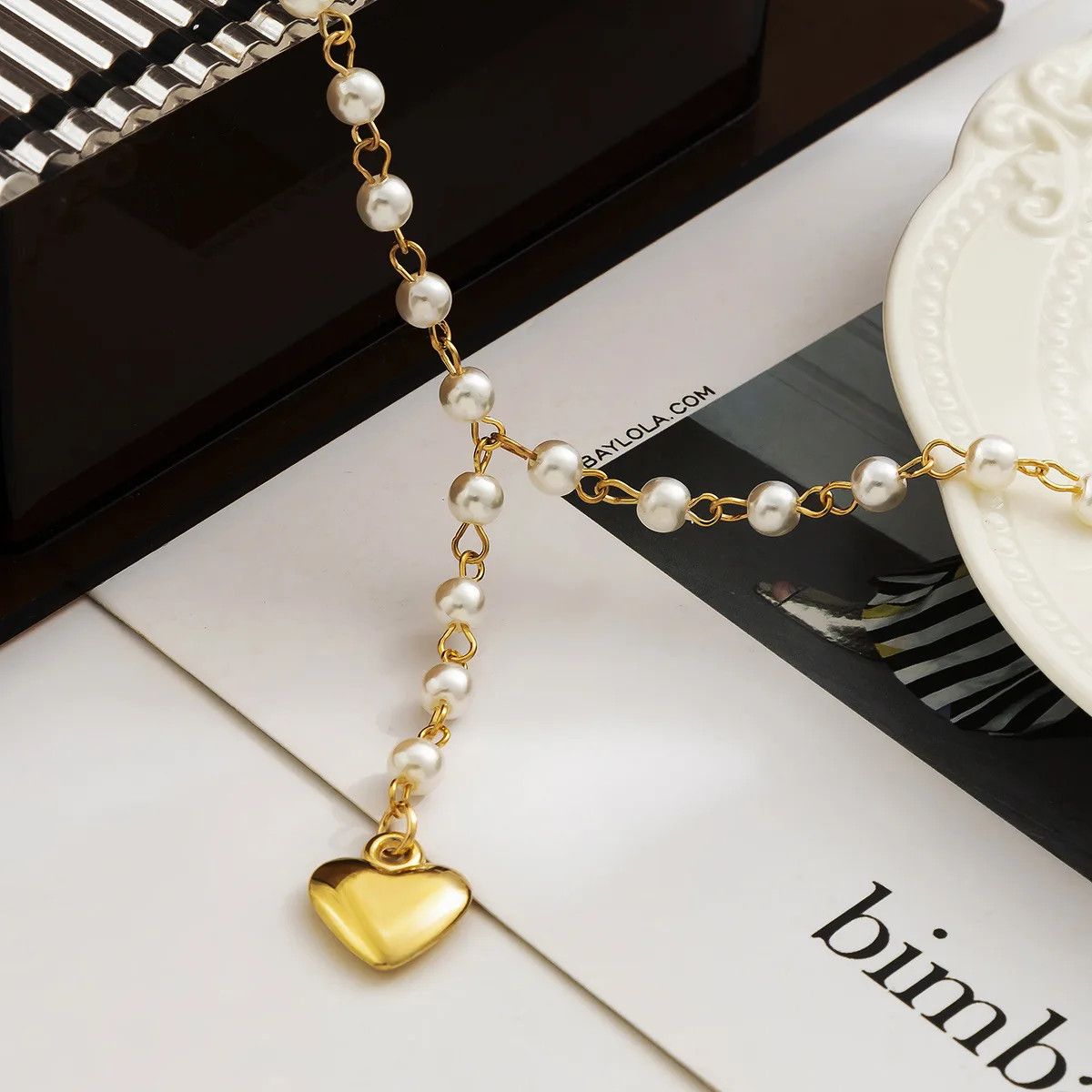 Japanese Brand × Vintage Vintage Metal Heart Pendant Necklace Size ONE SIZE - 4 Thumbnail