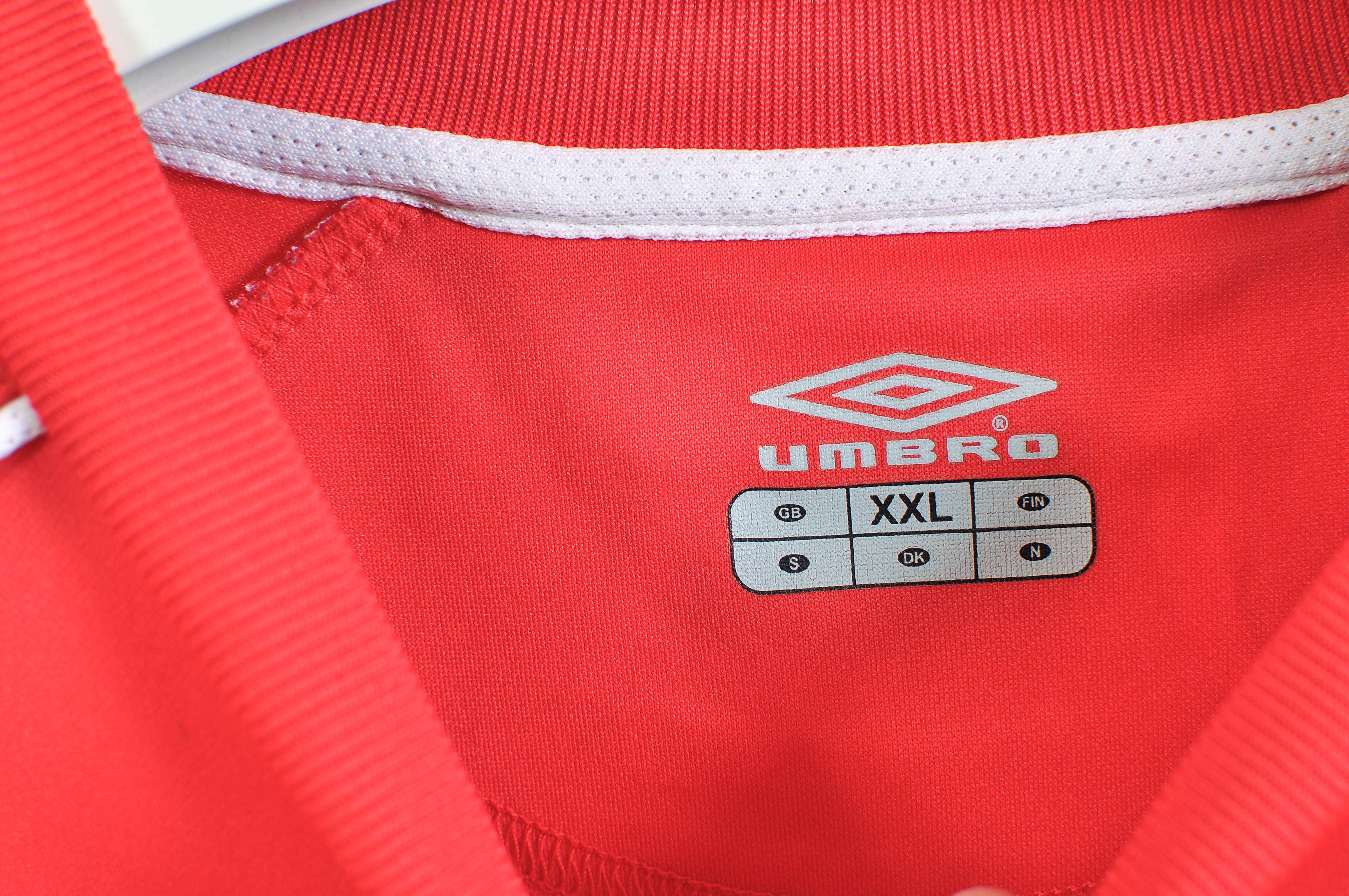 Umbro Umbro Long Sleeve Sport Top Red | Retro Football Jersey XXL Size US XXL / EU 58 / 5 - 3 Thumbnail