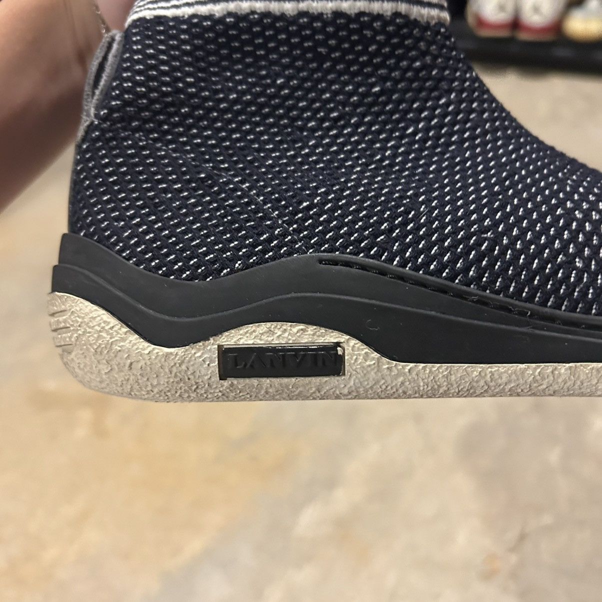 Designer × Lanvin Lanvin Knit Mesh Sock High Top Sneakers US 9.5 Size US 9.5 / EU 42-43 - 8 Thumbnail