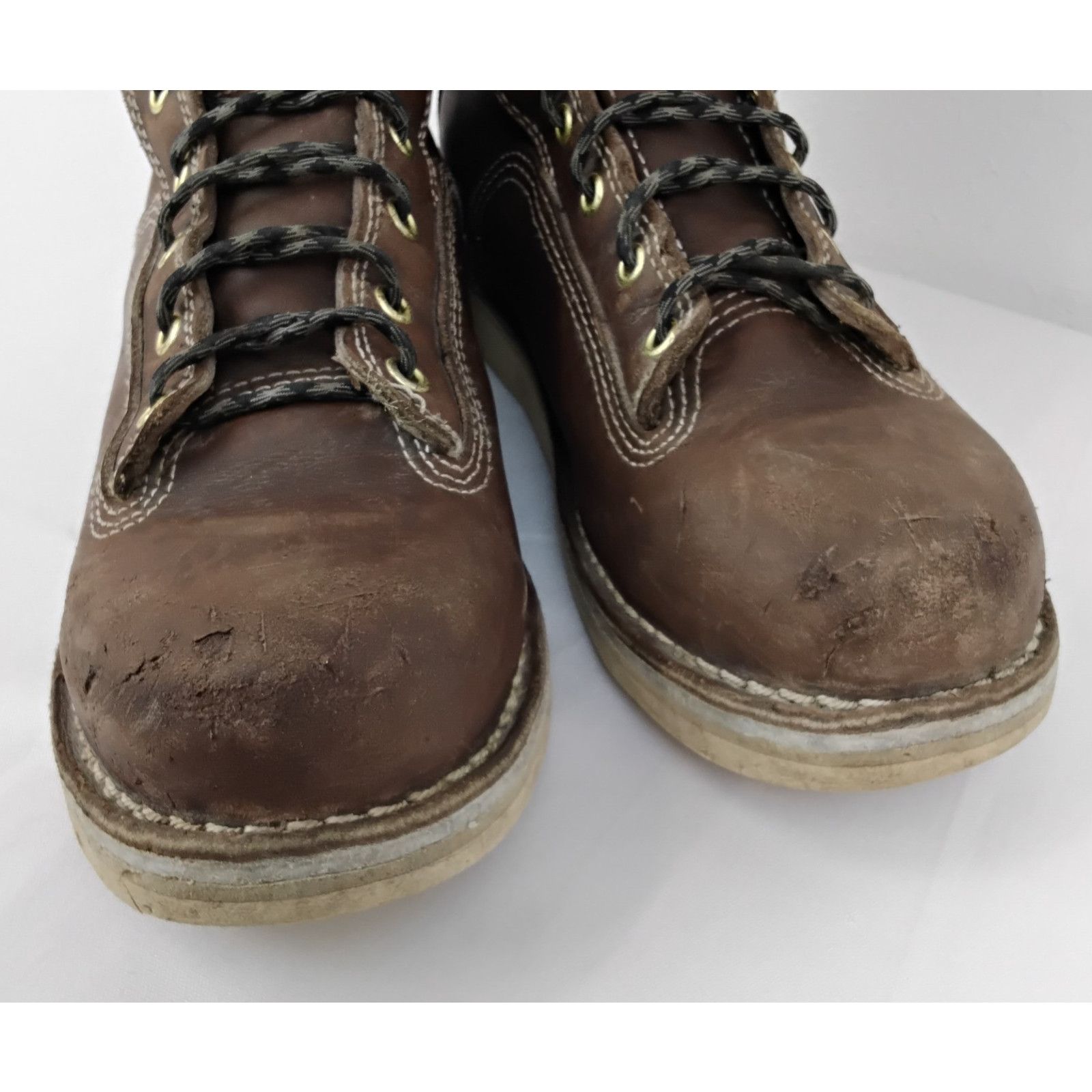 Danner Danner Work Hiking Boots Men's 8.5 Brown Leather Scuffed Size US 8 / EU 41 - 3 Thumbnail