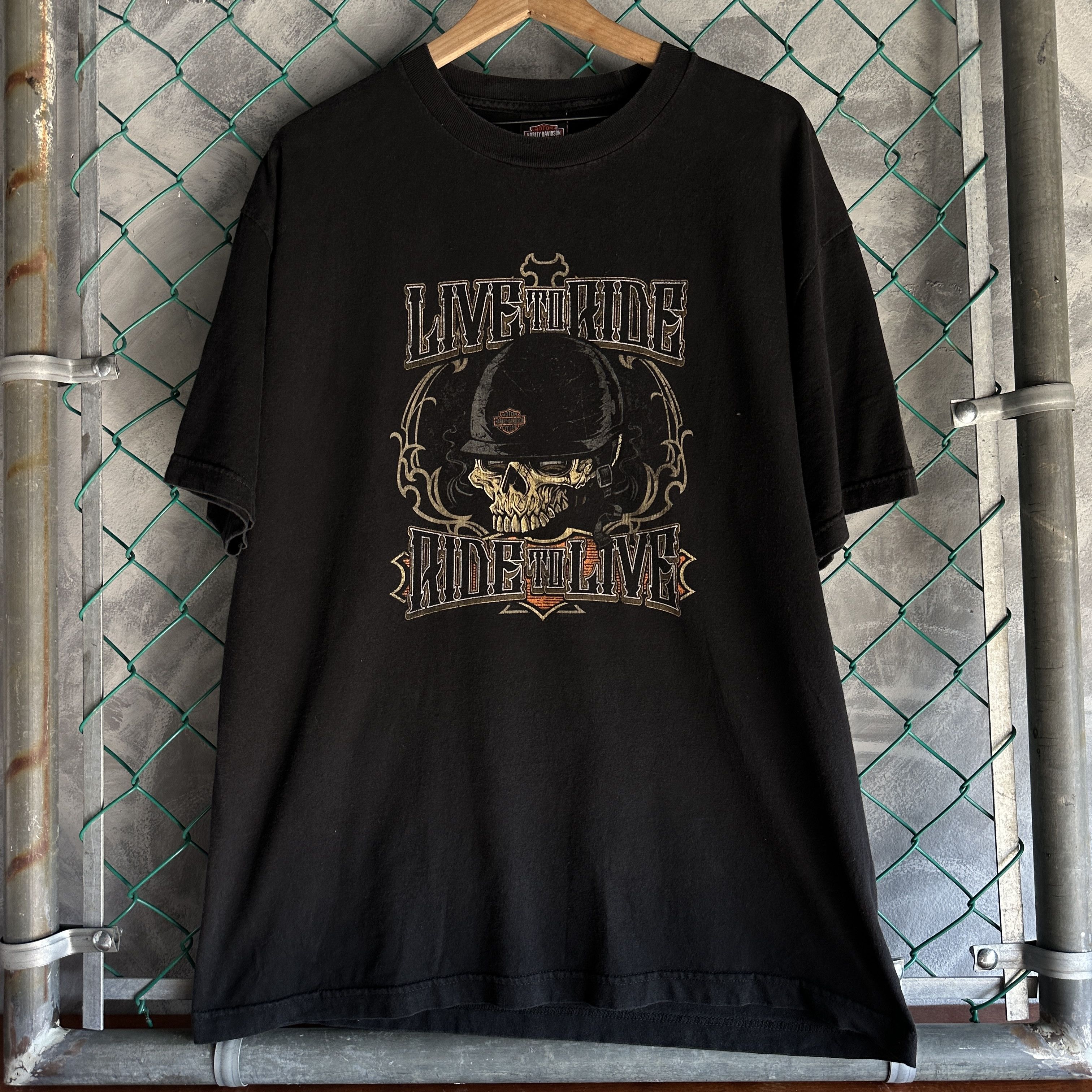 Harley Davidson Vintage Harley Davidson T Shirt Mens XL Black Skull Cancun Size US XL / EU 56 / 4 - 2 Thumbnail