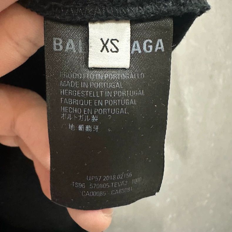 Balenciaga Balenciaga Black oil dial printed pattern logo short-sleev Size US XS / EU 42 / 0 - 5 Thumbnail