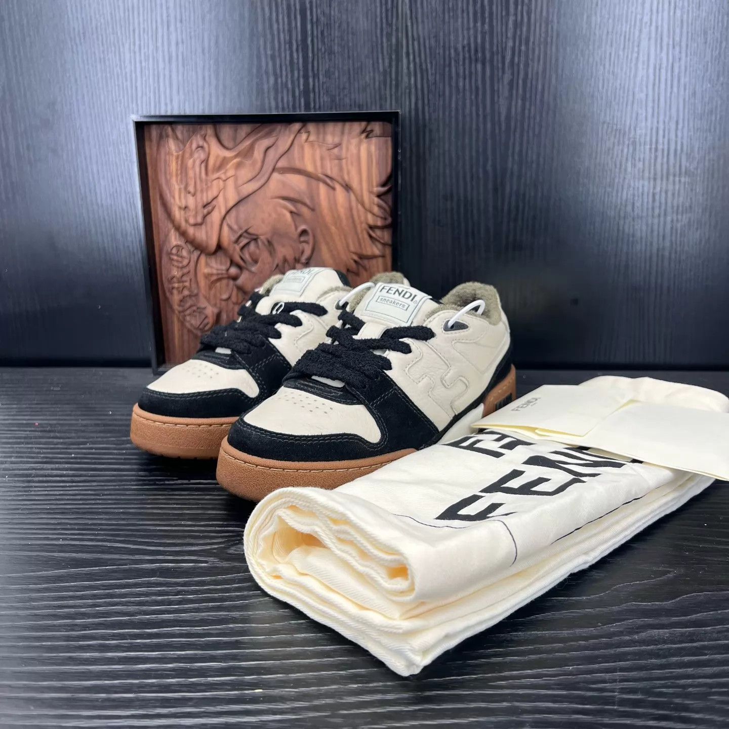 Fendi Fendi Match Women's Black & White 99 New Worn Once Size US 4.5 / IT 34.5 - 1 Thumbnail