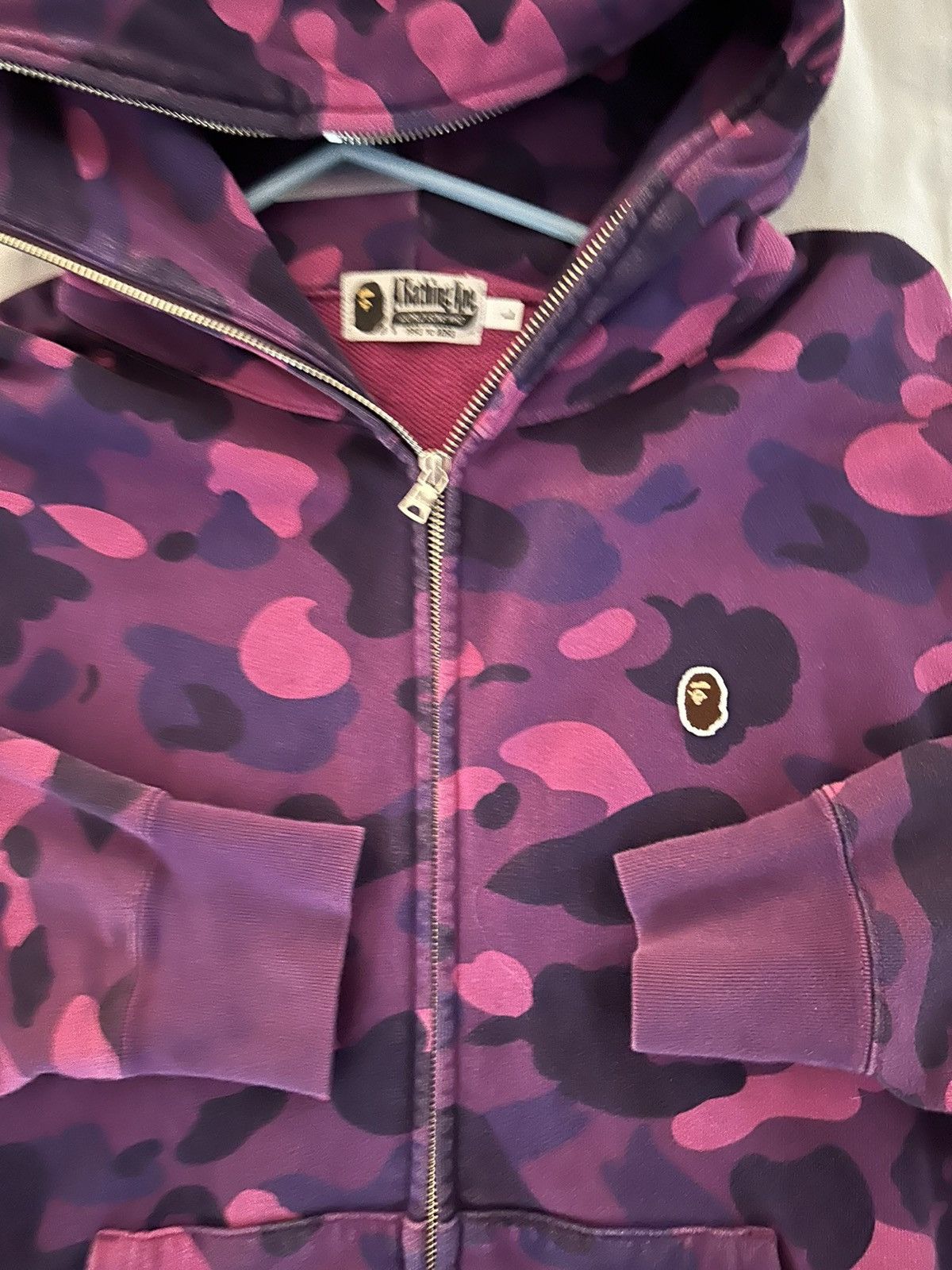 Bape Color Camo One Point Full Zip Hoodie Size US L / EU 52-54 / 3 - 4 Thumbnail
