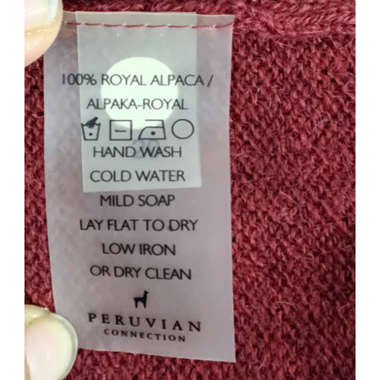 Other Peruvian Connection Knit Dress Women's XS Red 100% Alpaca Size XS / US 0-2 / IT 36-38 - 9 Thumbnail