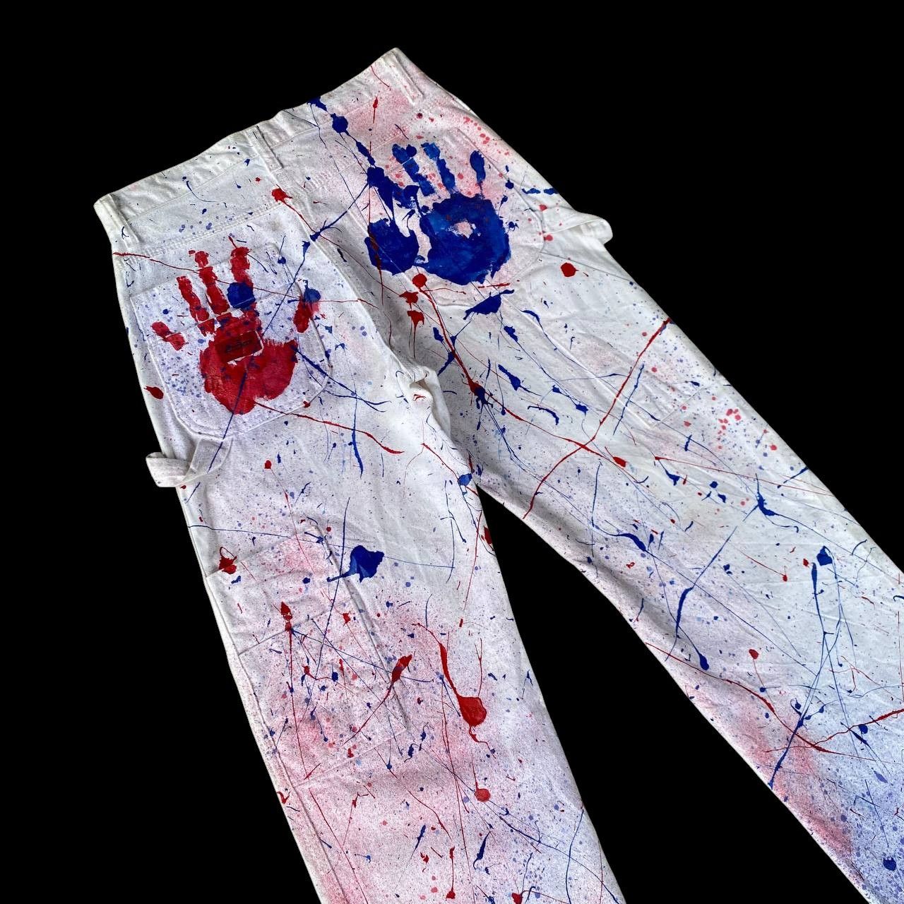 Vintage VINTAGE DICKIES CARPENTER REWORKED SPLATTER PAINT W28X32 Size US 28 / EU 44 - 11 Thumbnail