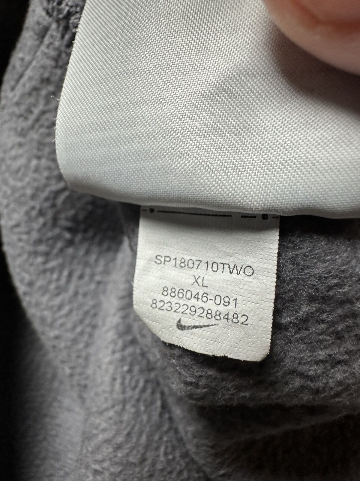Nike Grey Nike AIR Cotton Fleece Suit Oversize Drill Track Suit Size US XL / EU 56 / 4 - 13 Thumbnail