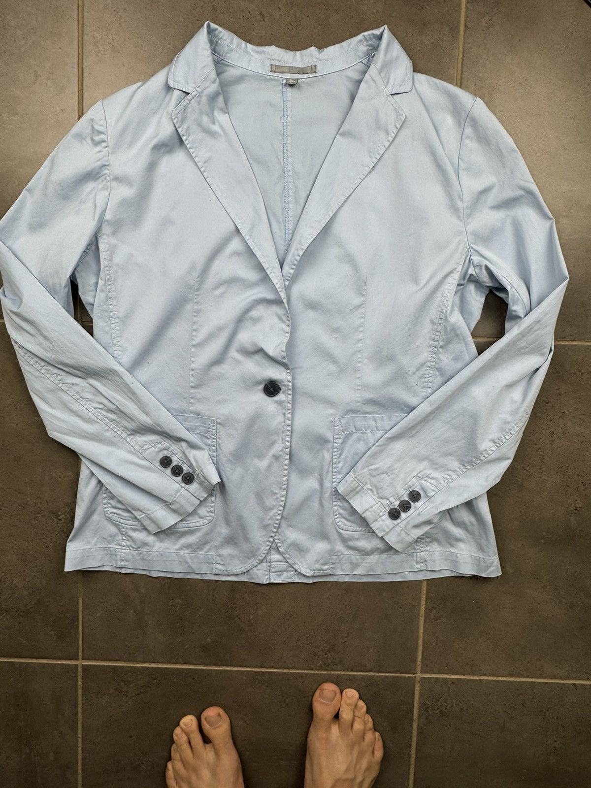 Uniqlo Uniqlo blue cotton women XL blazer Size XL / US 12-14 / IT 48-50 - 1 Thumbnail